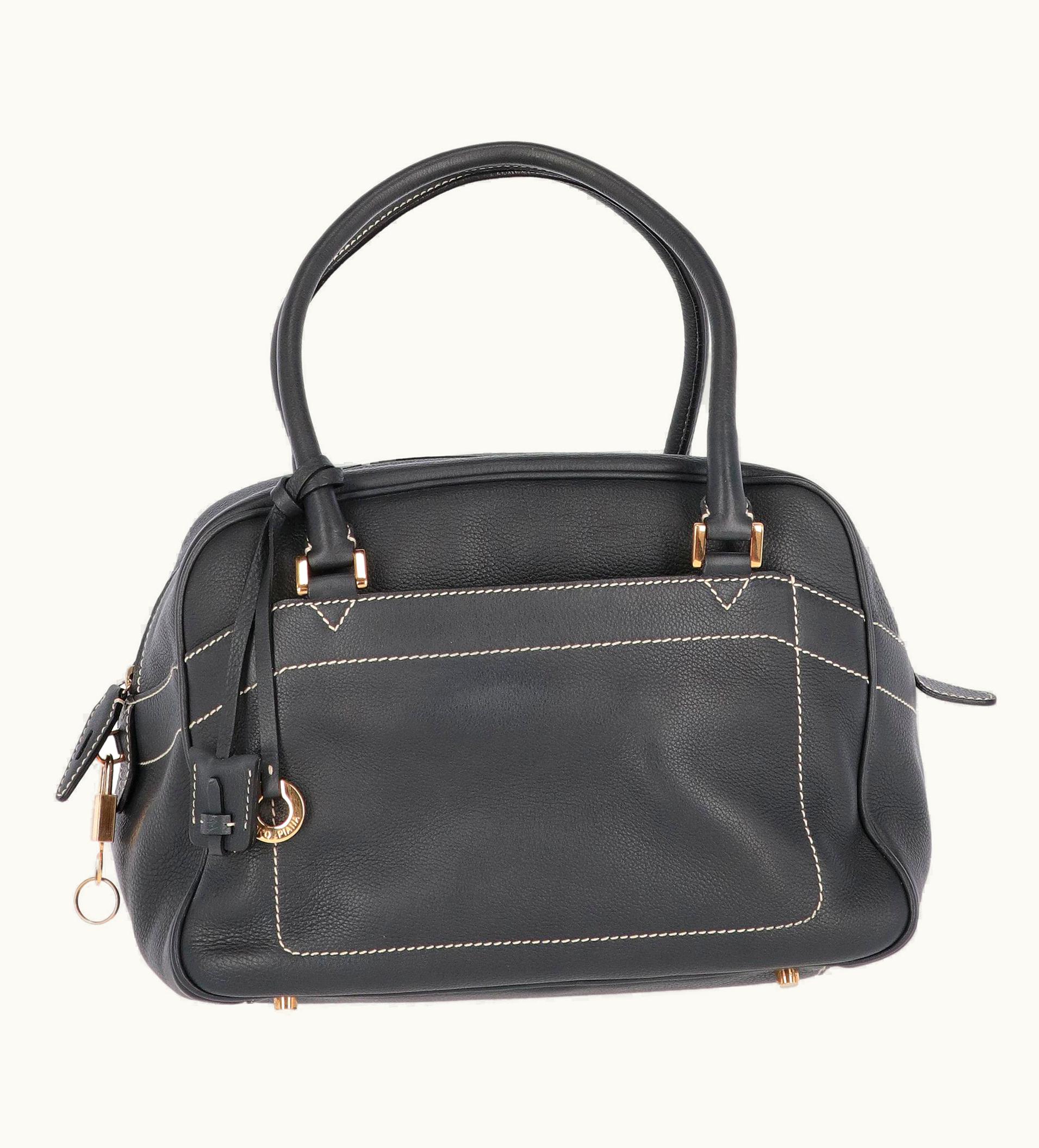 Loro Piana 2000s Loro Piana Blue Carry-all Bag