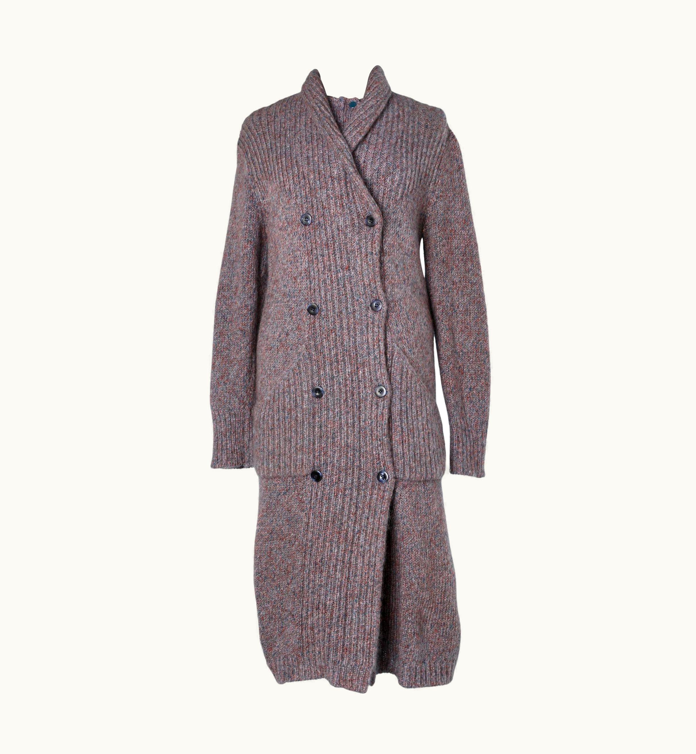 Missoni 3 Pieces Ensemble In Mottled Purplish Knit Missoni