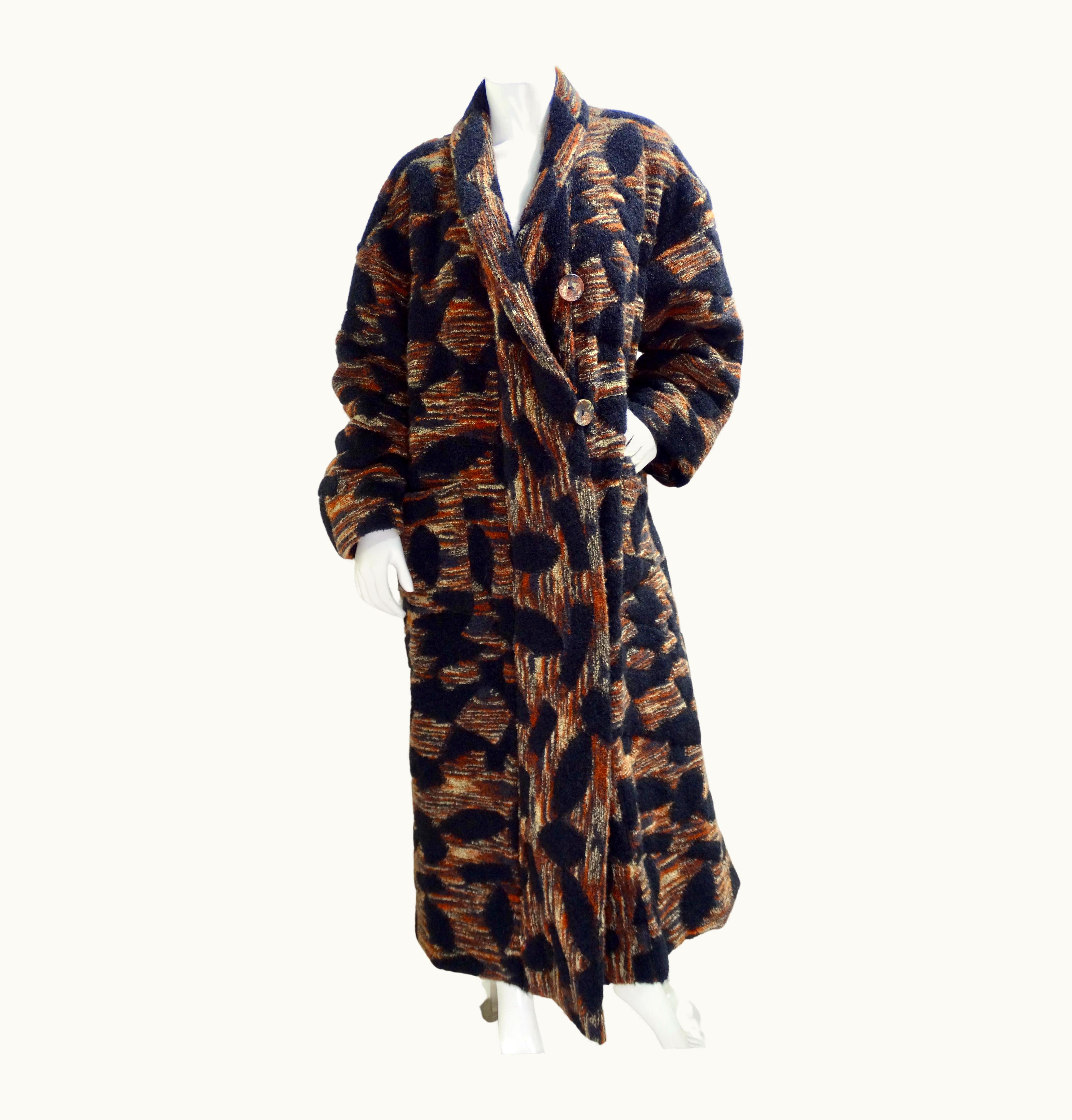 Missoni Missoni Vintage Multicolor Oversized Coat
