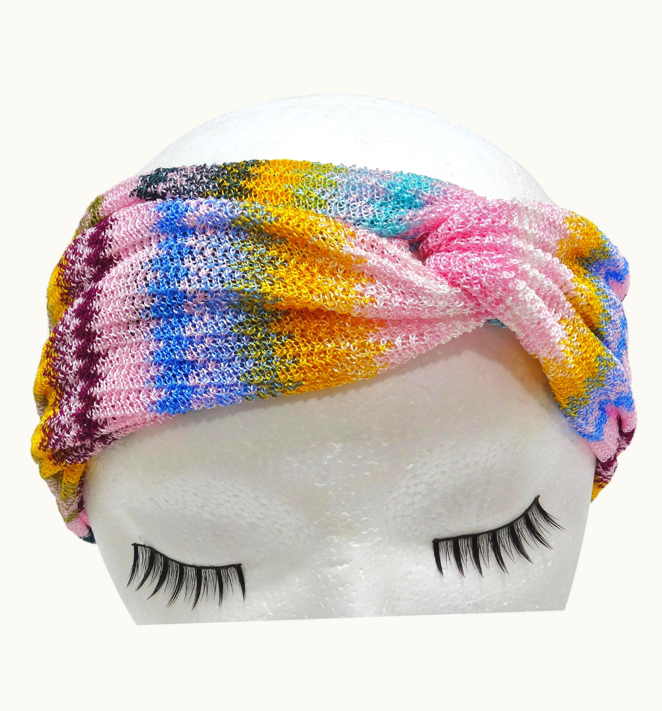 Missoni Missoni Multi-Color Knit Knotted Headband UZ0615187