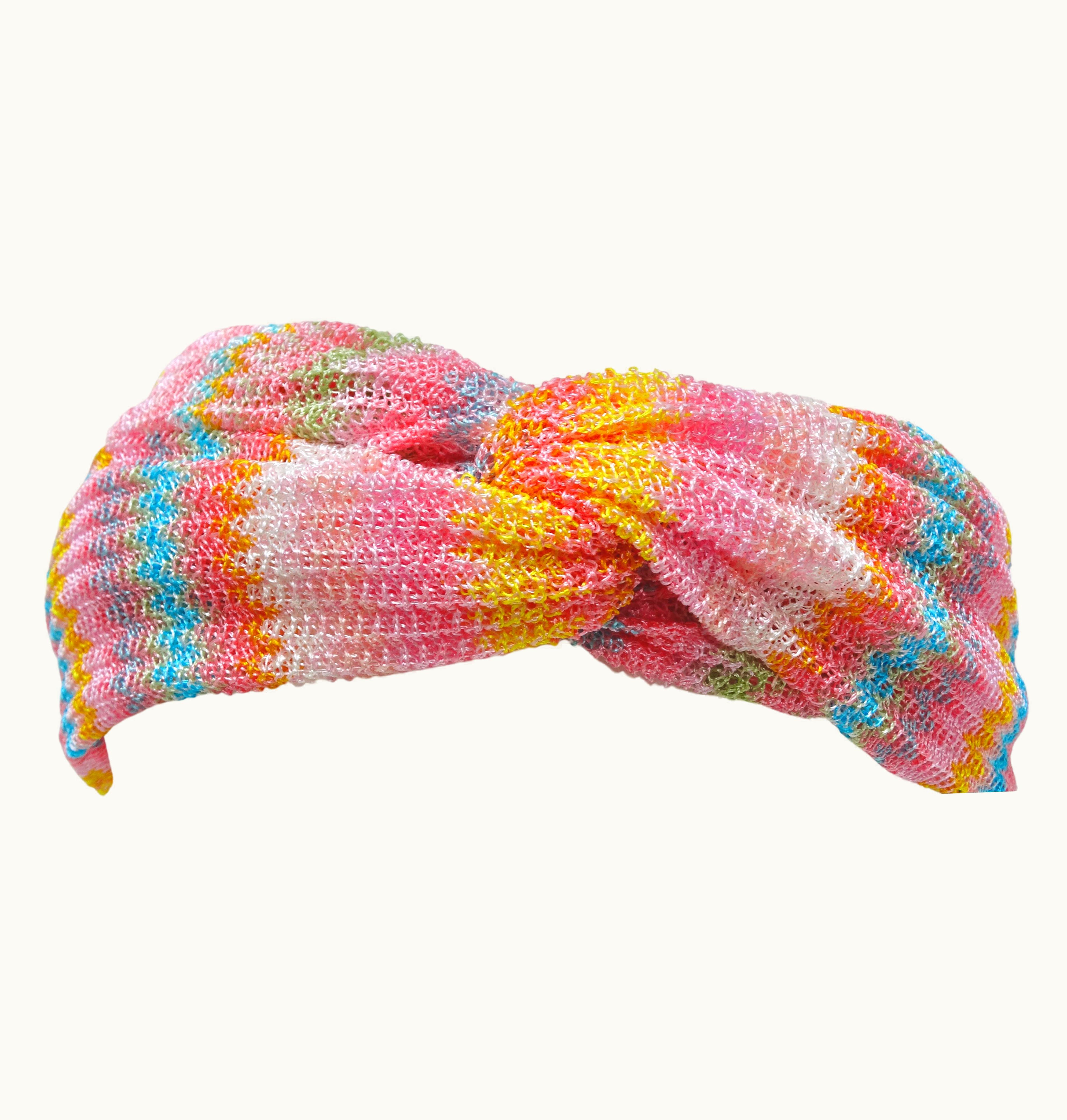 Missoni Missoni Multi-Color Knit Knotted Headband UZ0615188