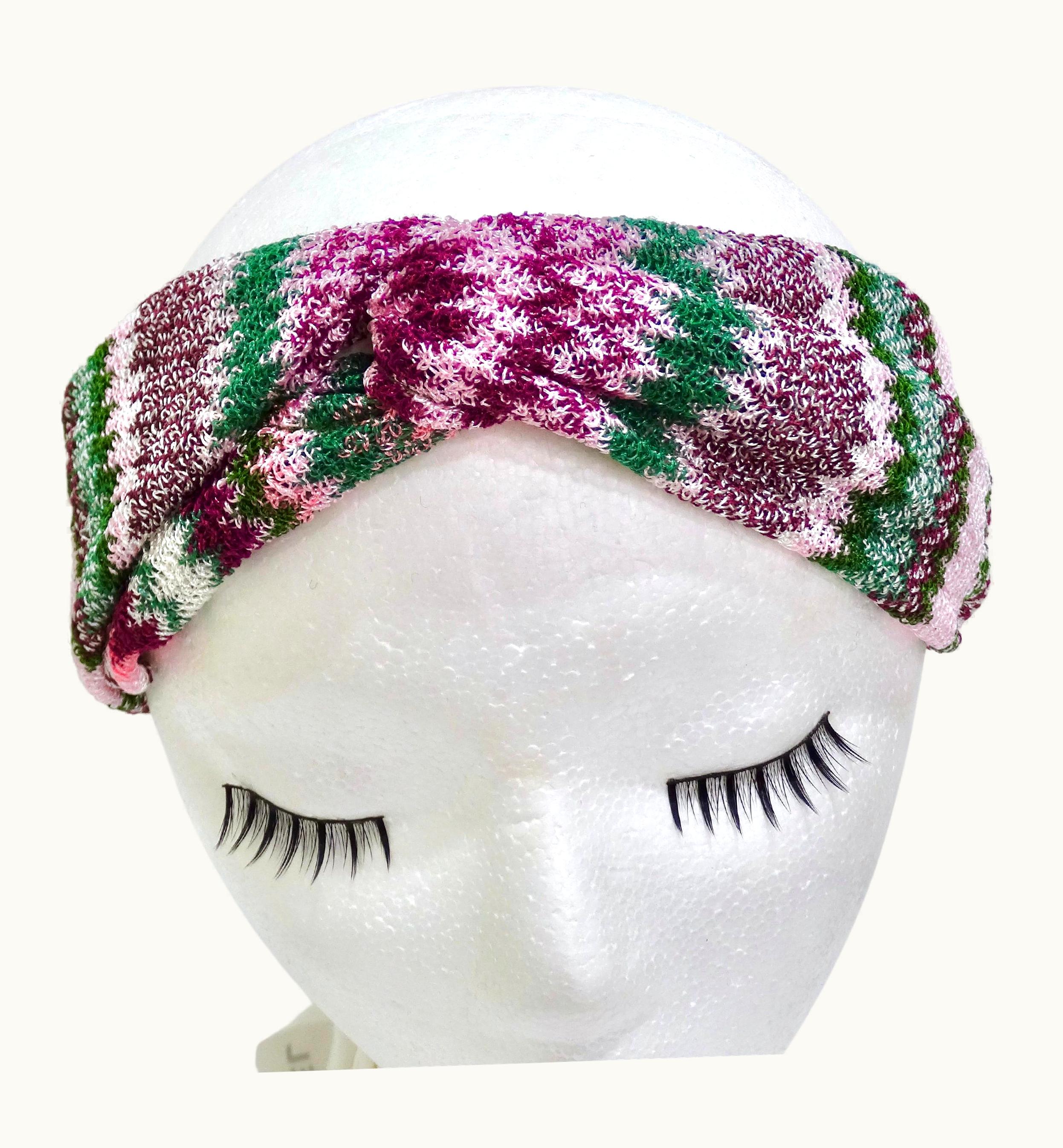 Missoni Missoni Multi-Color Knit Knotted Headband UZ0615190