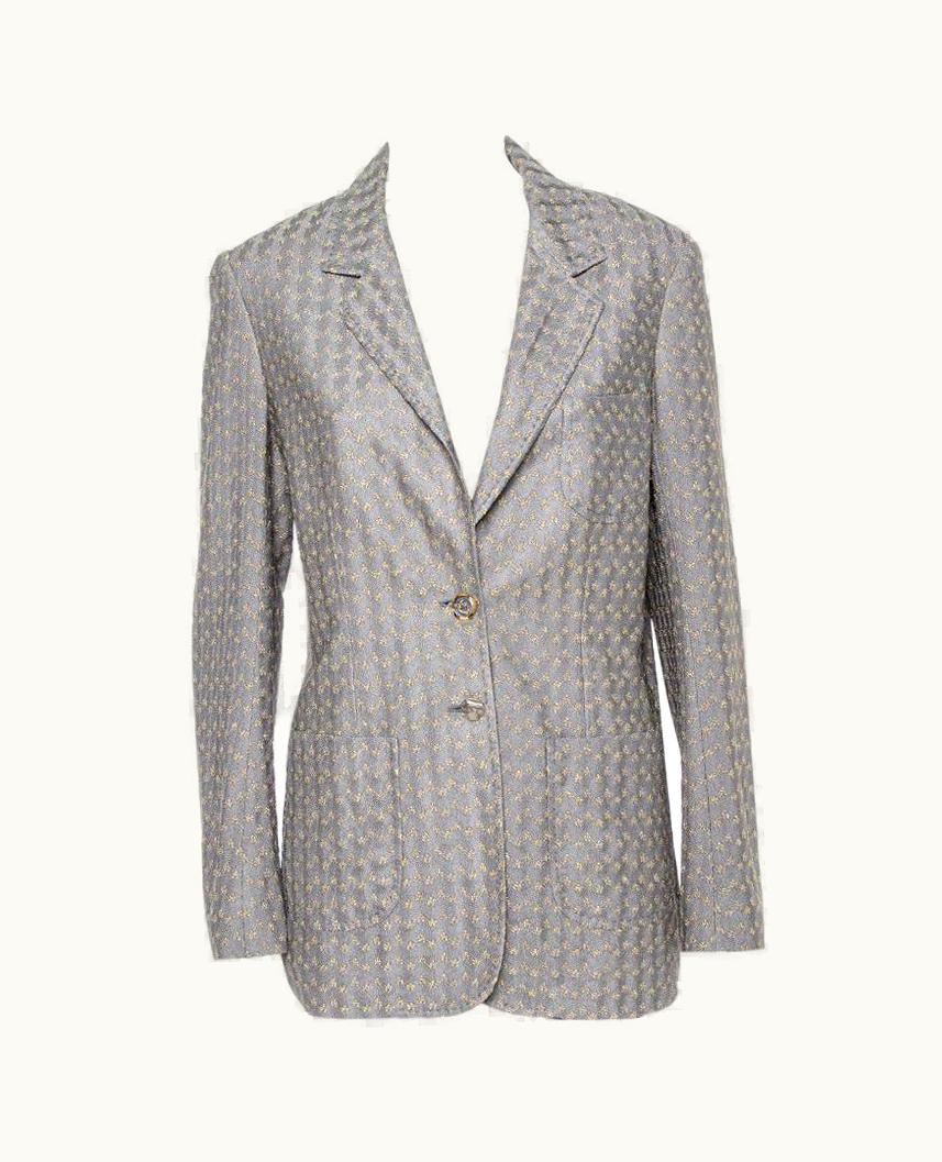 Missoni Missoni Gold & Grey Lurex Knit Blazer
