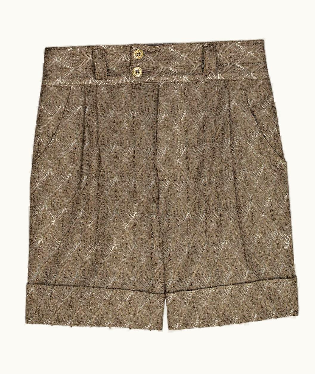 Missoni Missoni 3d Crochet Knit Shorts Bermudas Pants