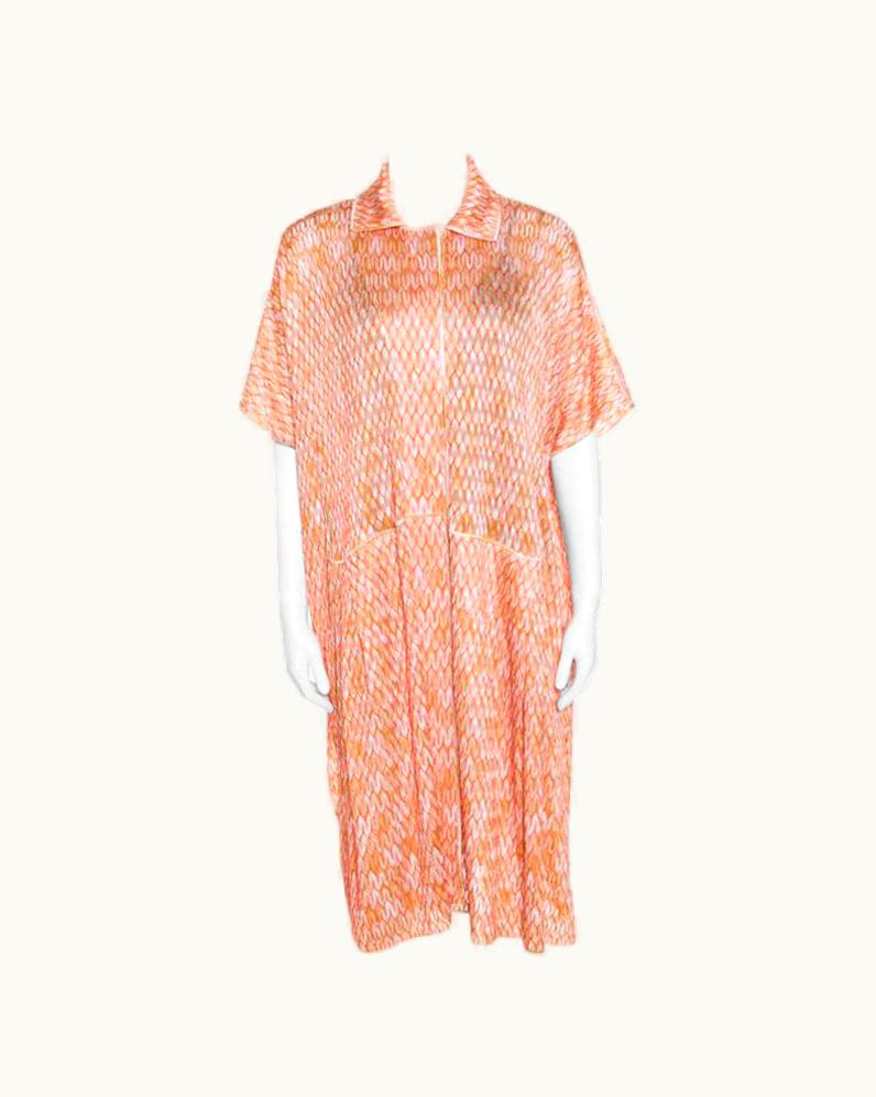 Missoni Missoni Multicolor Patterned Jacquard Knit Button Front Kaftan