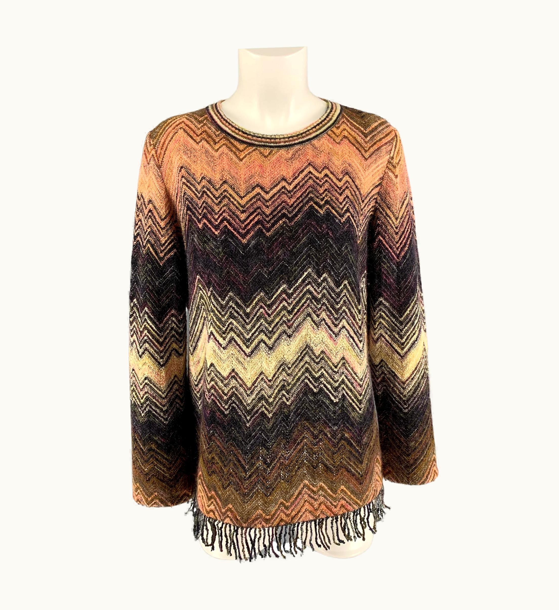 Missoni Missoni Multi-Color Wool Blend Knitted Dress Top
