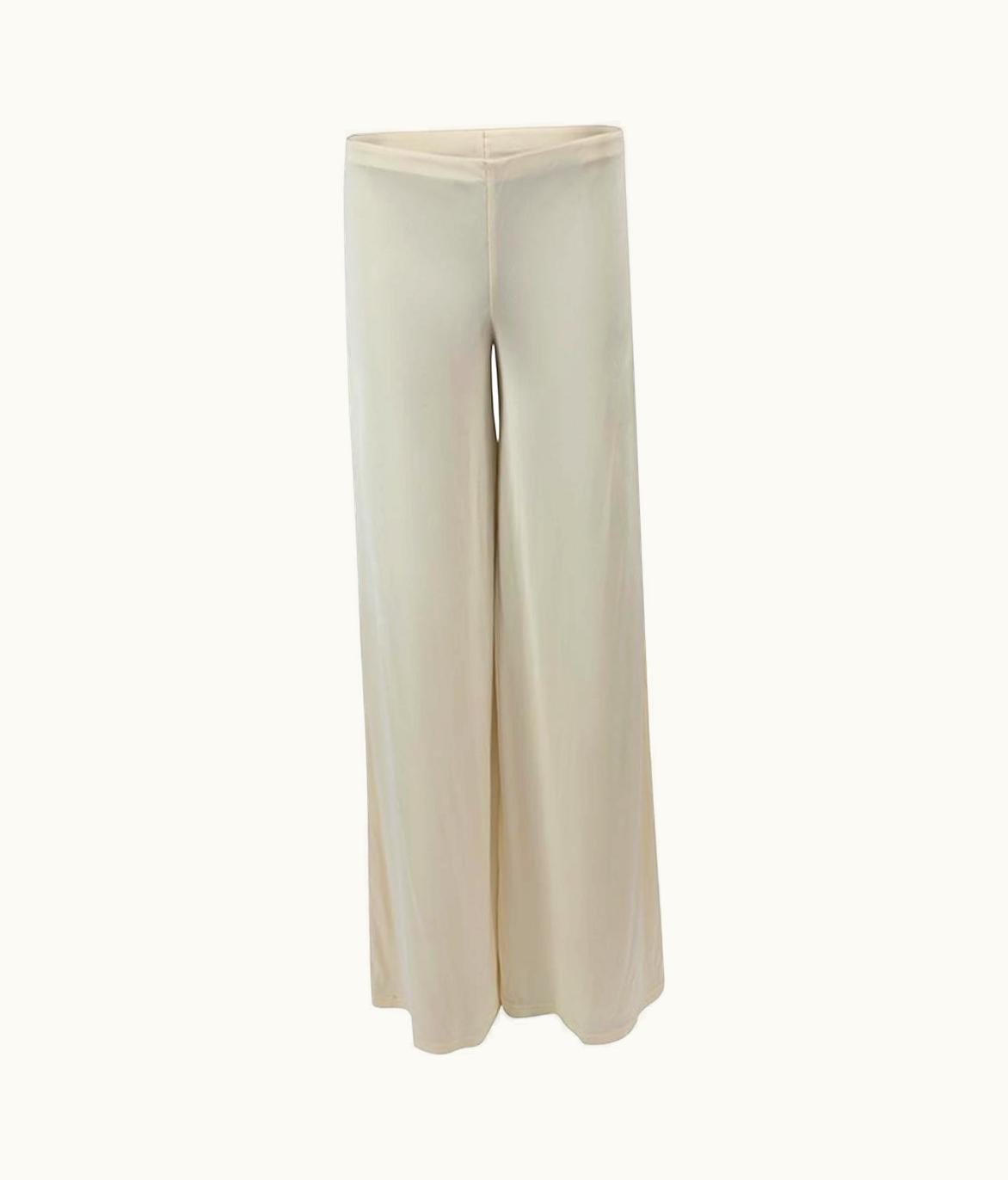Missoni Missoni Women' Ivory Wide Leg Stretch Fabric Trousers