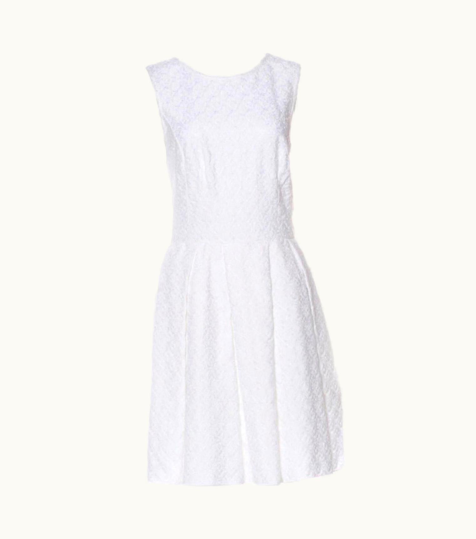 Missoni Missoni White Crochet Knit Cocktail Wedding Bridal Engagement Dress