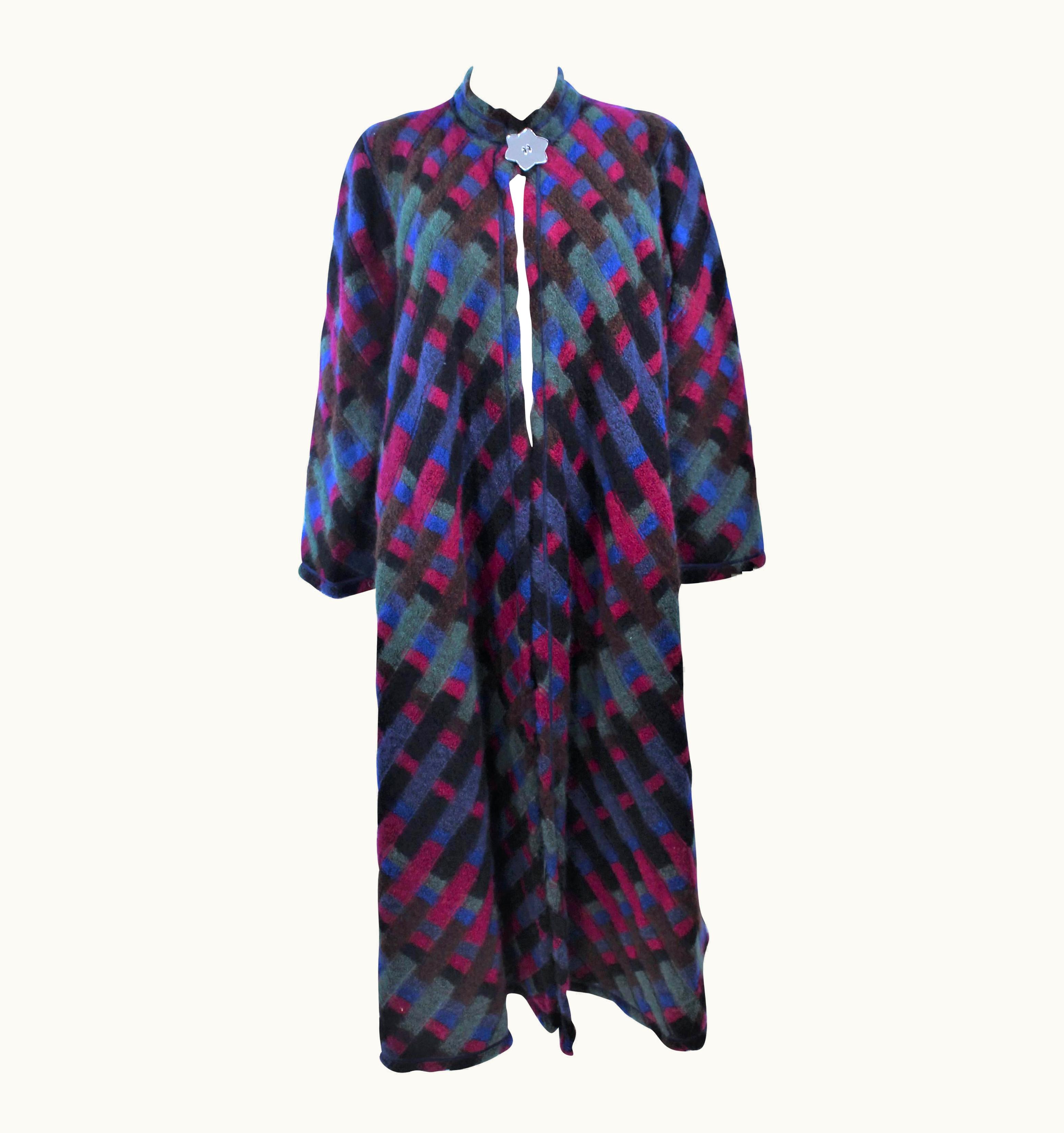 Missoni Missoni Multi- Color Reversible Coat With Mirror Star Button