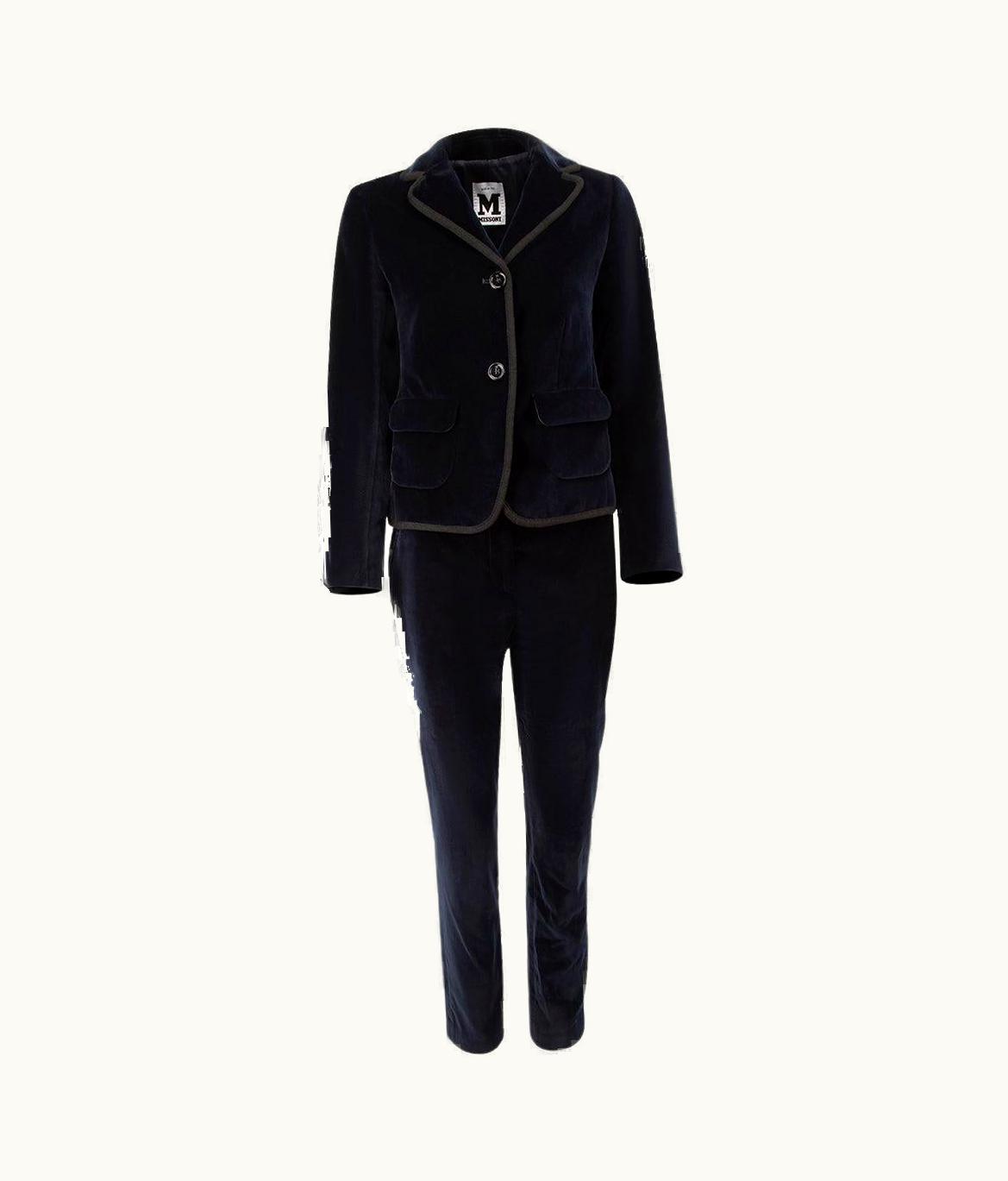 Missoni Missoni Women' Missoni Navy Velvet Trouser Suit Set