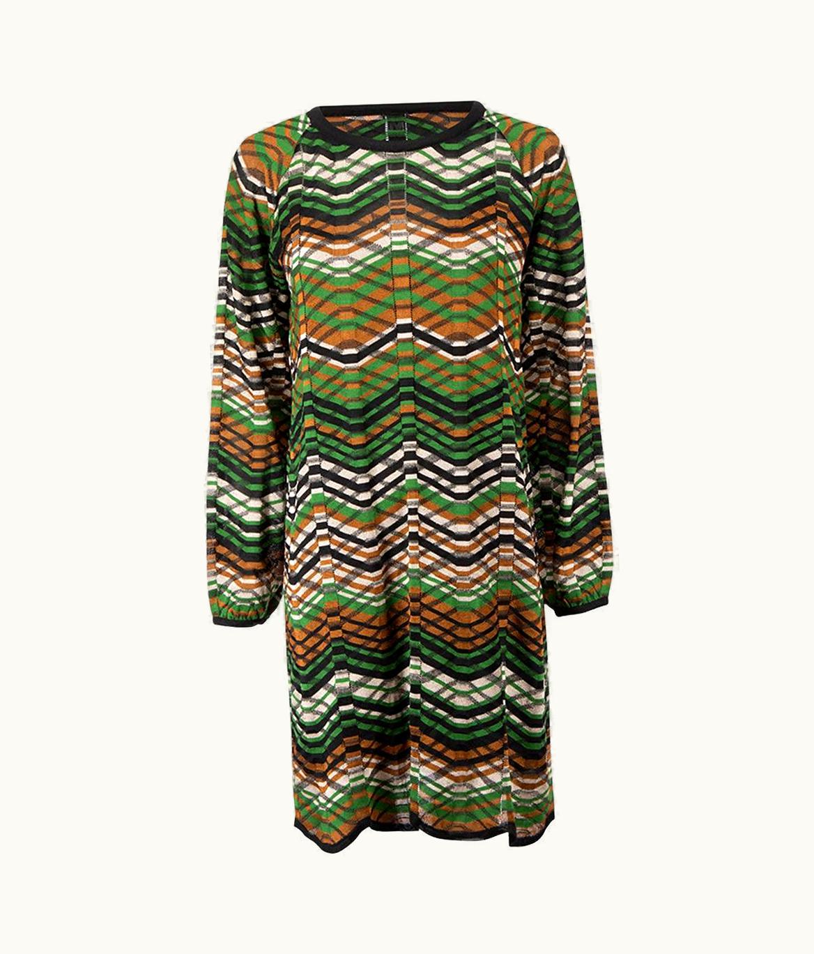 Missoni Missoni Women' Missoni Zig Zag Print Long Sleeve Mini Dress