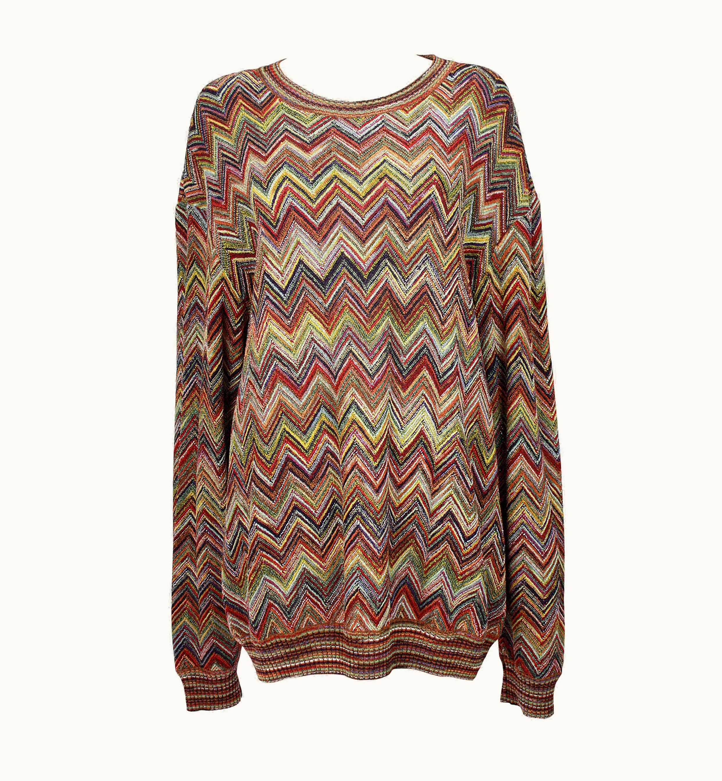 Missoni Missoni Multicolor Chevron Zigzag Sweater