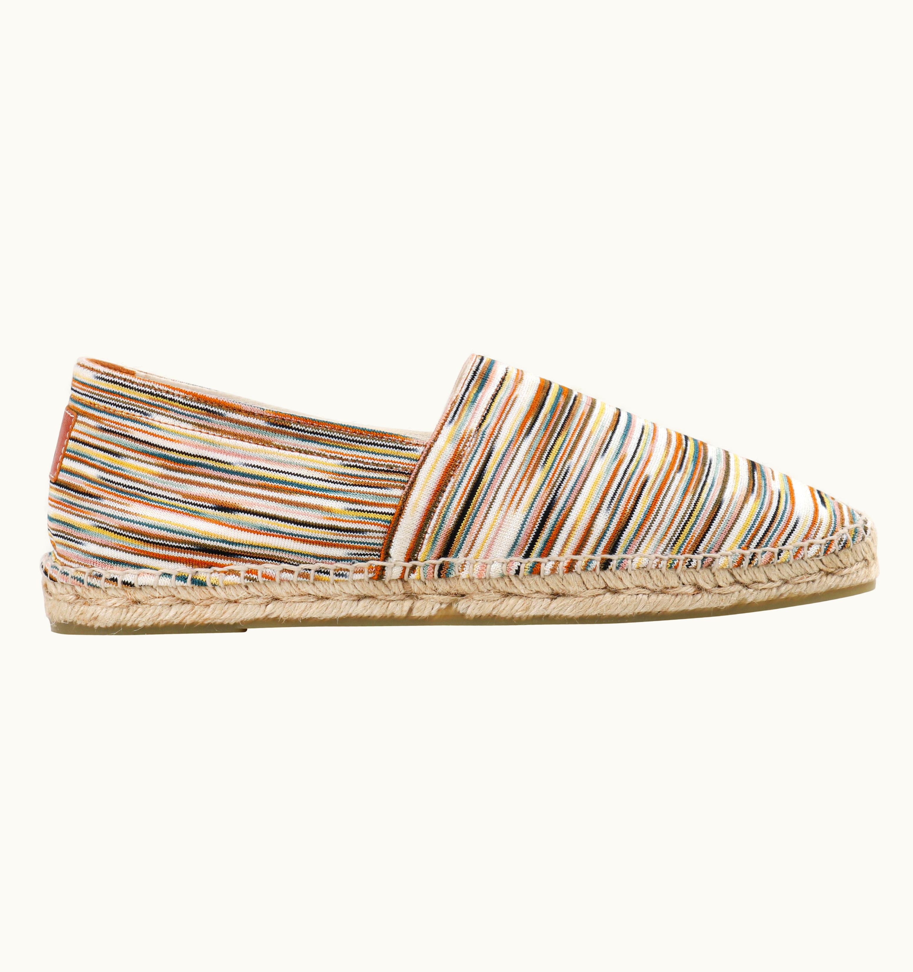 Missoni Missoni Castañer S/S 2019 Multicolor Stripe Jute Rope Kenda Espadrilles Shoes