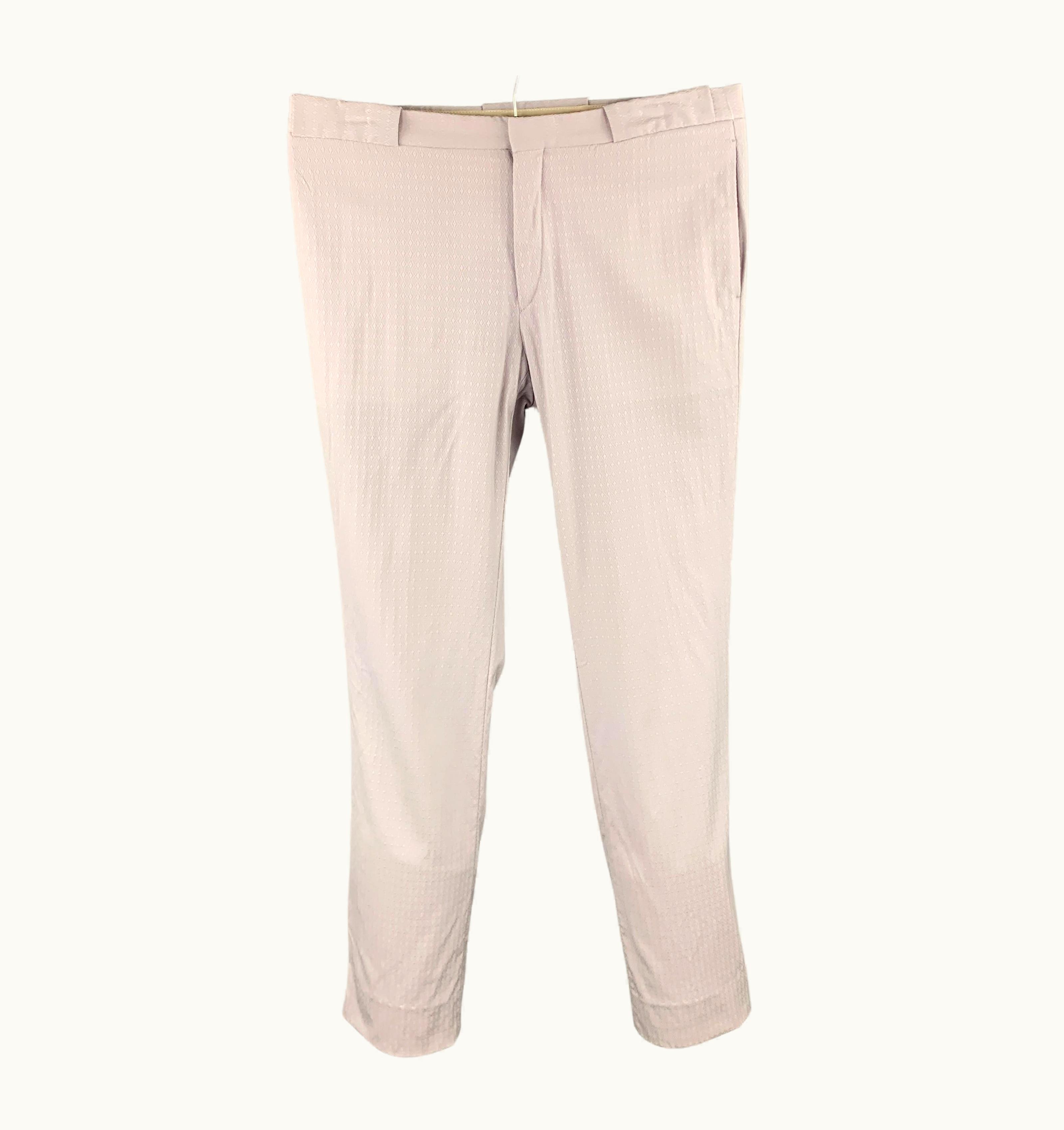 Miu Miu Miu Miu Lavender Textured Cotton Dress Pants