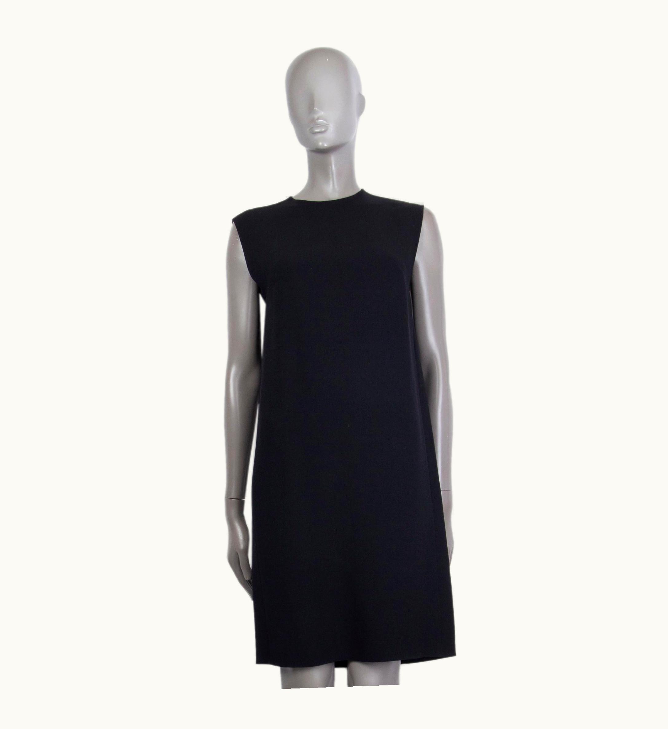 Miu Miu Miu Miu Black Viscose Sleeveless Shift Dress