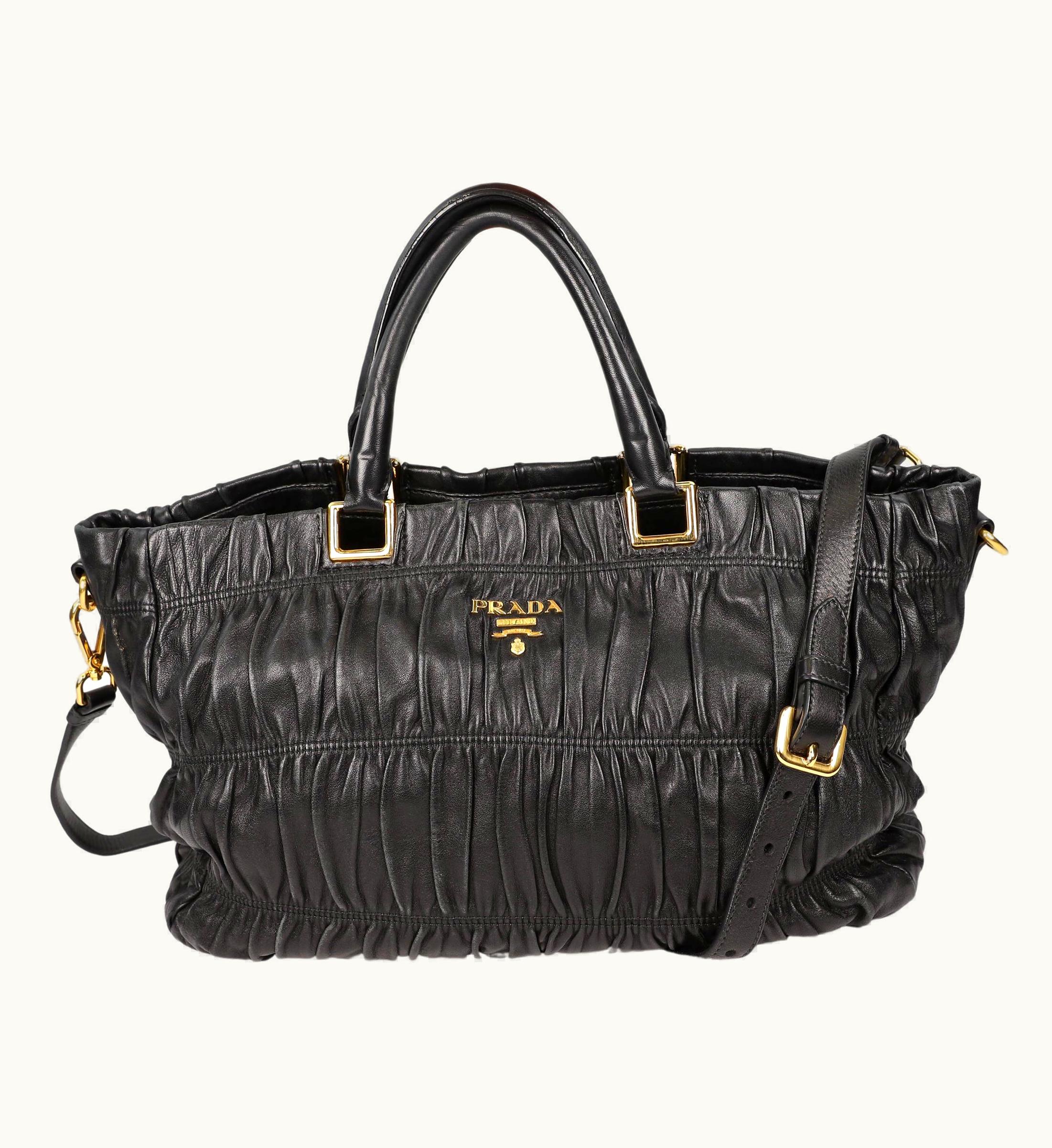 Prada Prada Nappa Gaufre Convertible Handbag