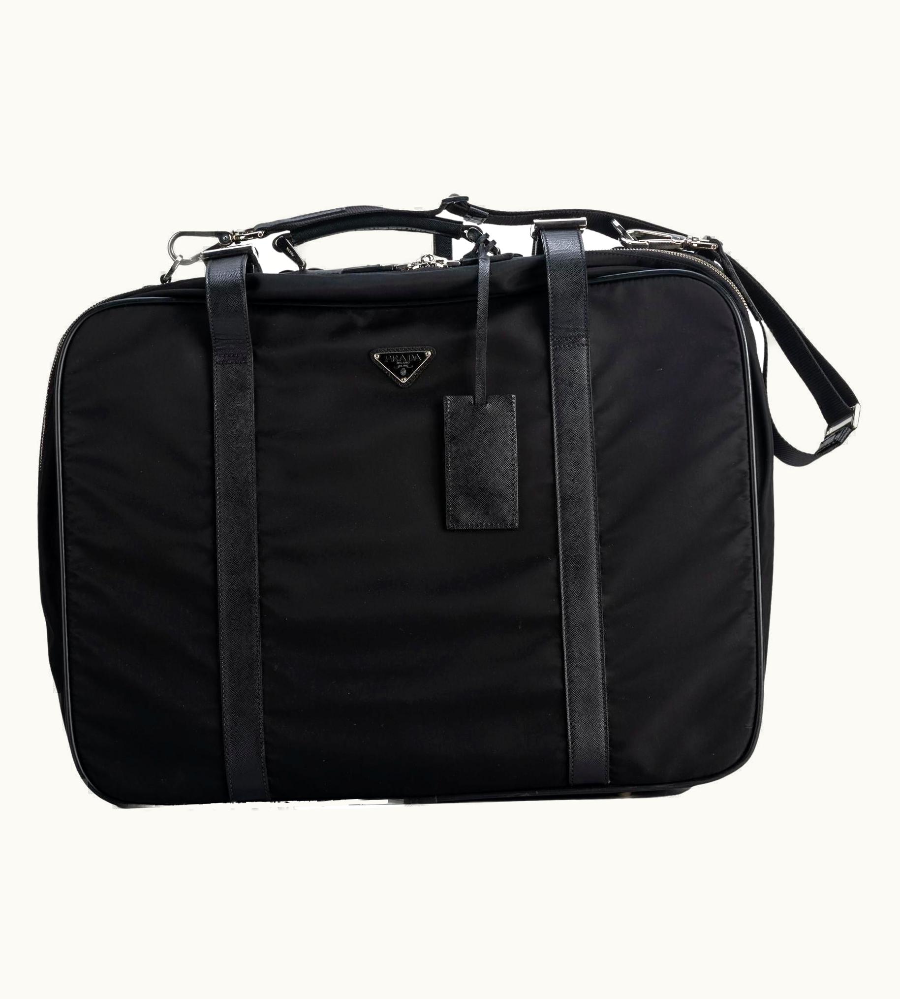 Prada Prada Unisex Black Weekender Suitcase