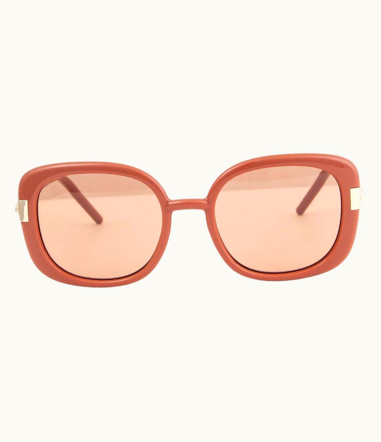 Prada Prada Orange Spr04w Rectangular Sunglasses