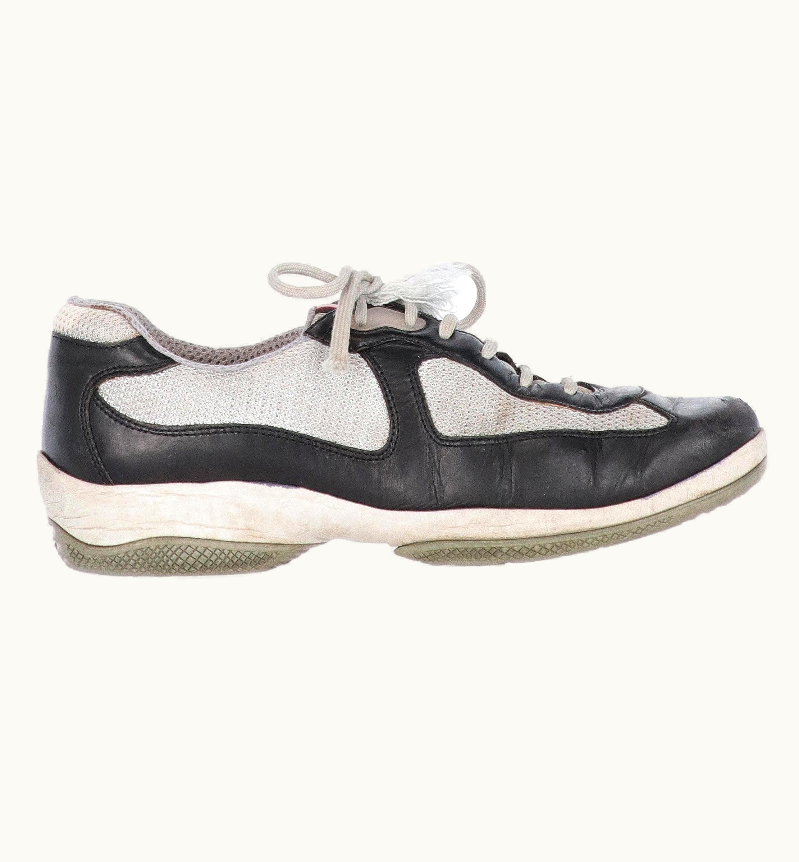 Prada 2000s Prada Bicolor Lace-up Shoes