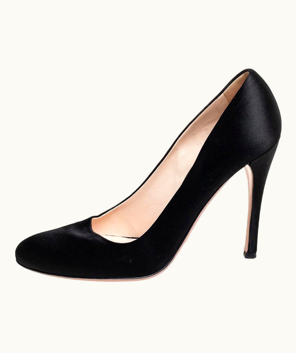 Prada Prada Black Satin Pumps