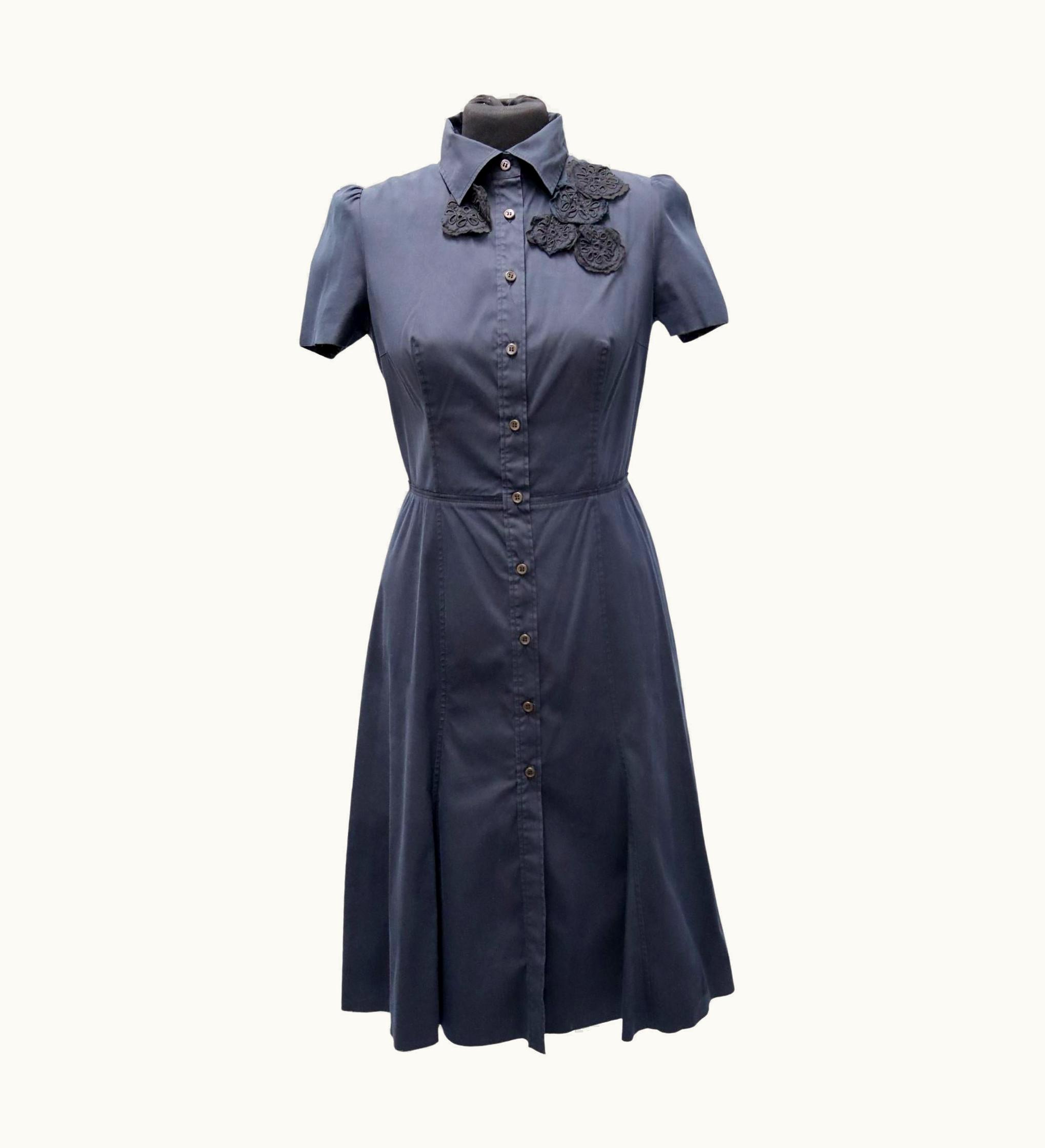 Prada Prada Knee Length Shirt Dress-US8