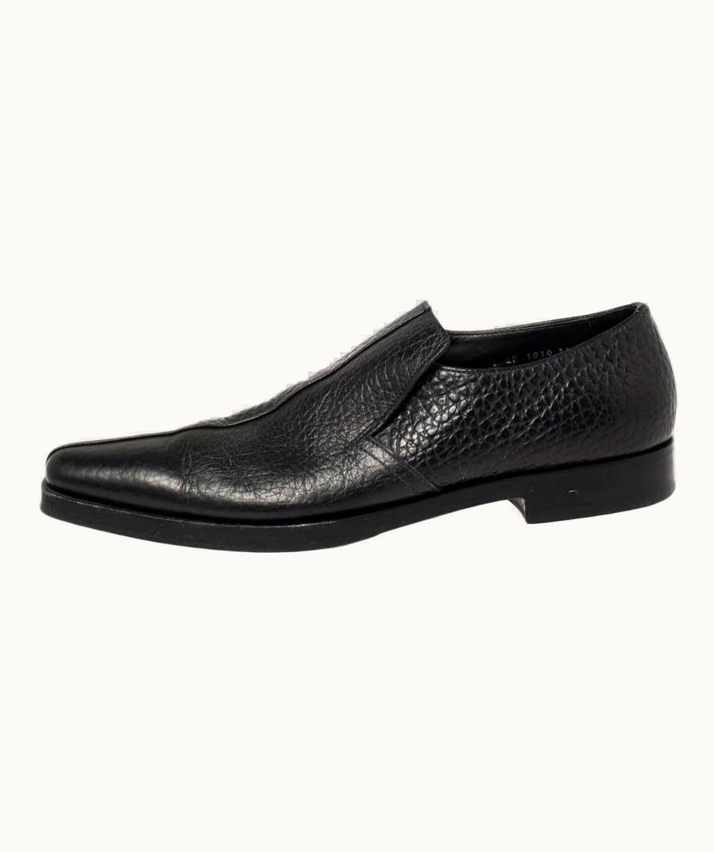 Prada Prada Black Leather Loafers
