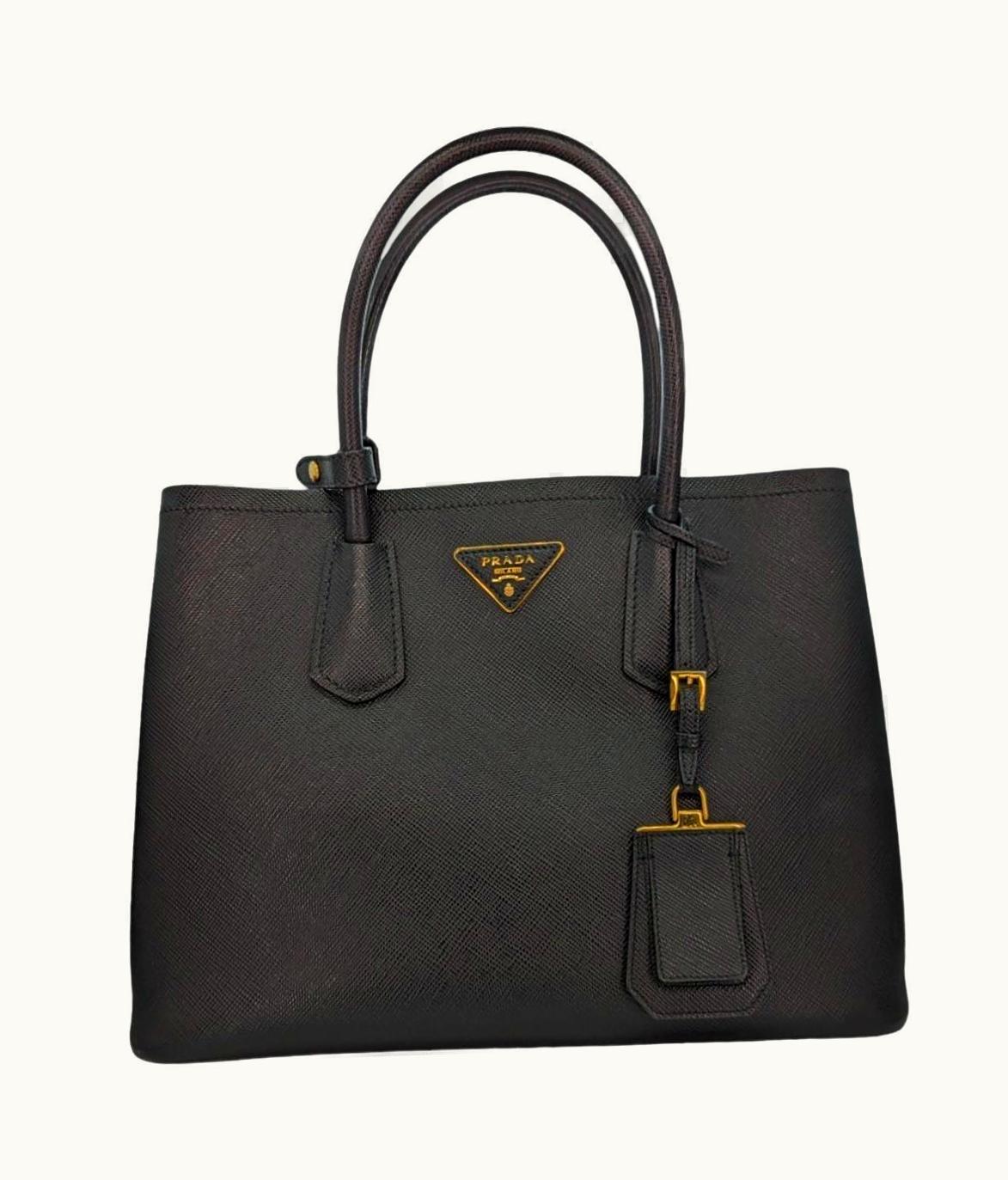 Prada Prada Saffiano Cuir Medium Double Tote 1bg775