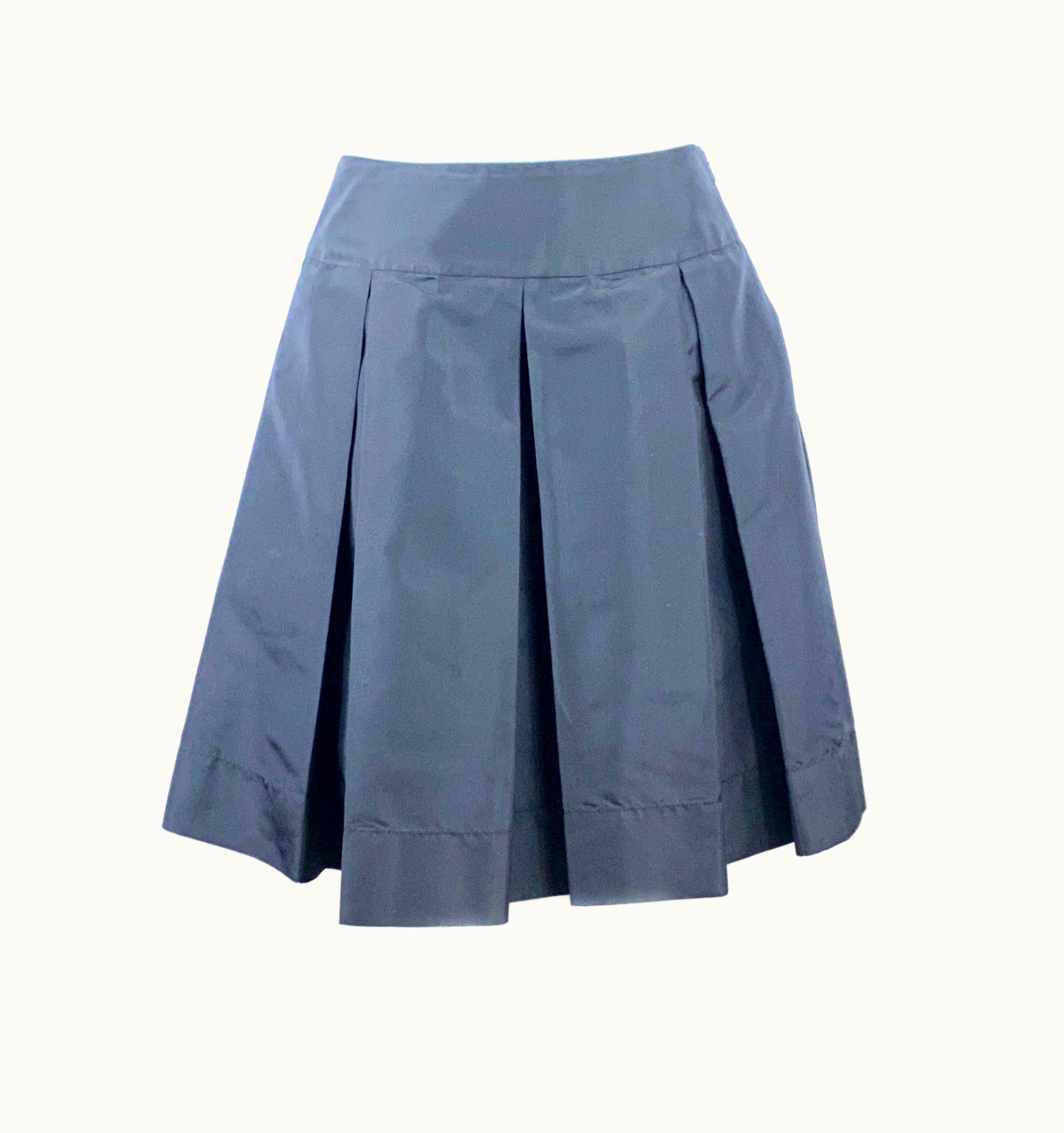 Prada Prada Black Flare Midi Skirt