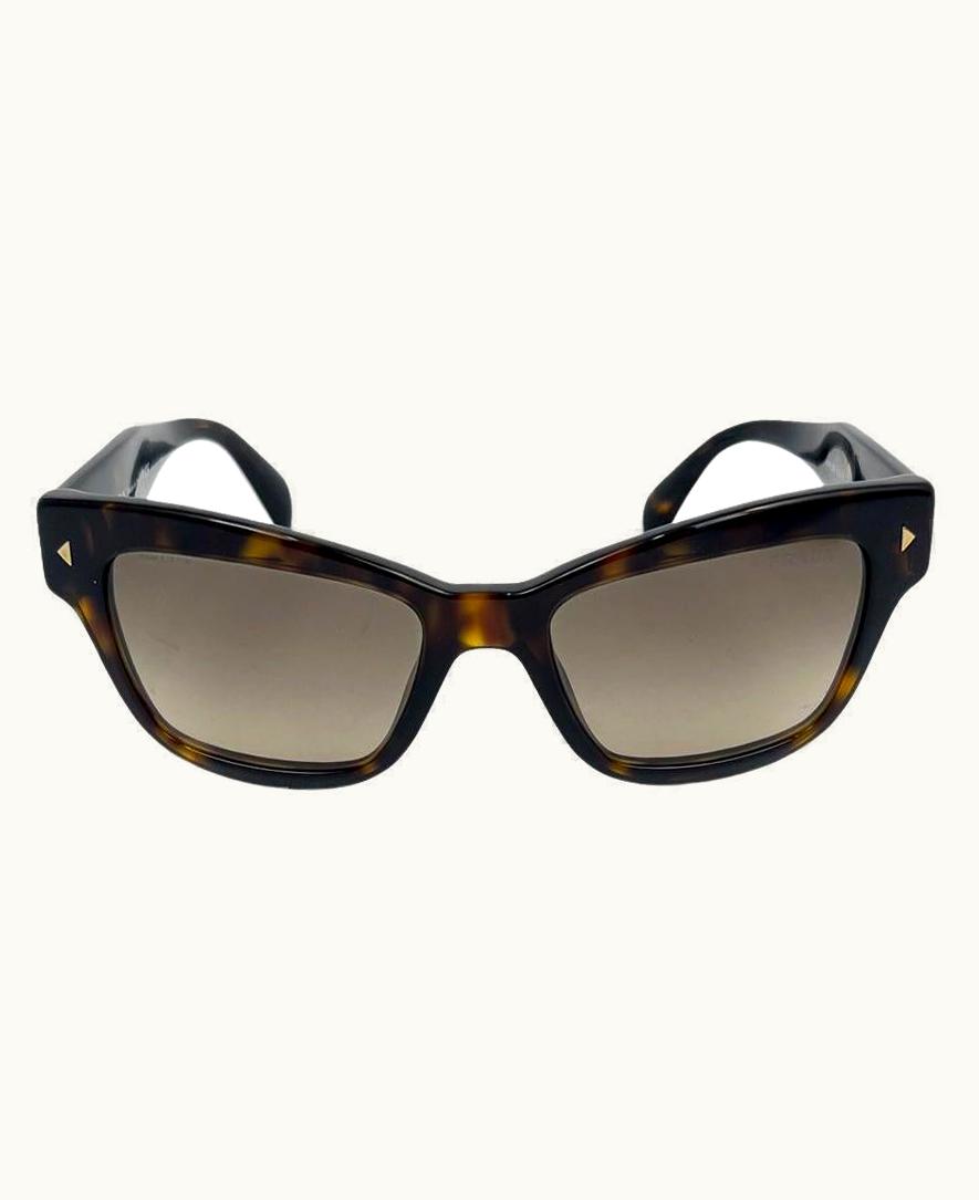 Prada Prada Tortoise Shell Acetate-frame Square Sunglasses
