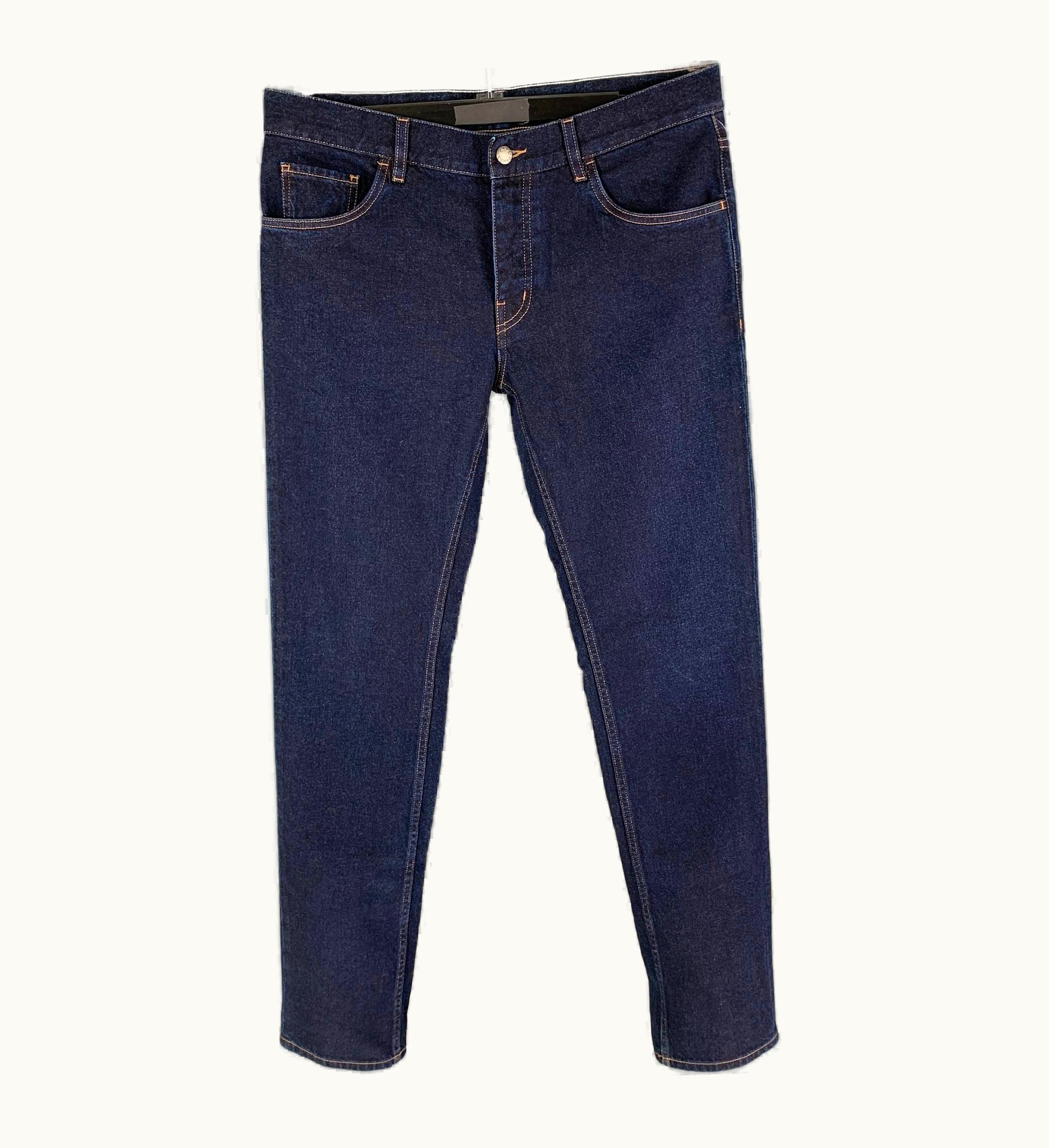 Prada Prada Blue Cotton Slim Jeans
