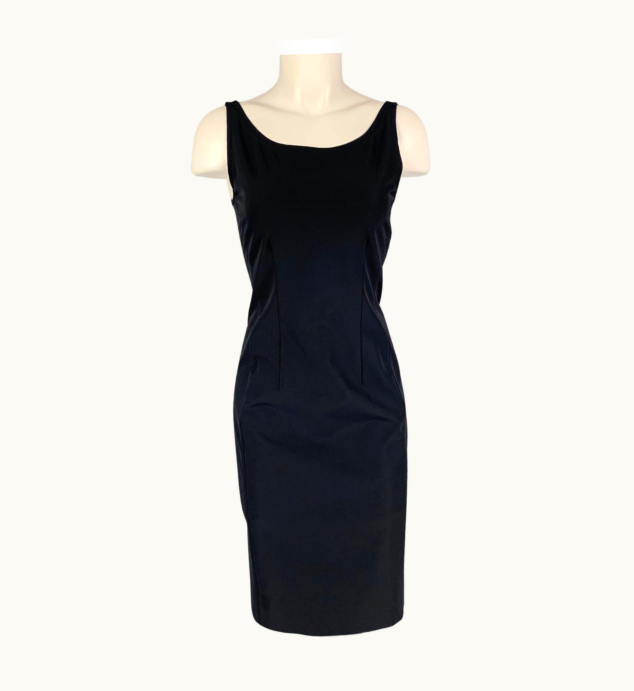 Prada Prada Black Polyester Shift Dress