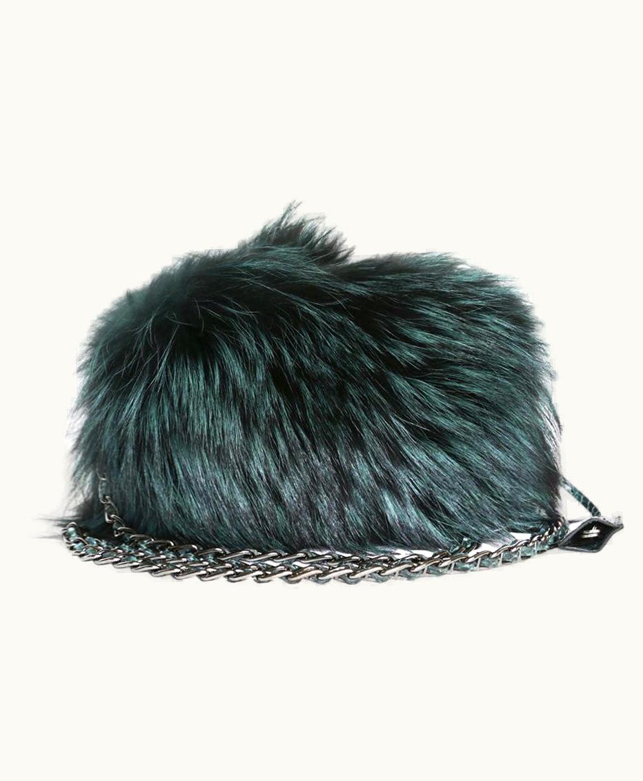 Prada Prada Green Bag In Fox And Lizard