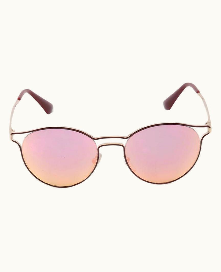Prada Prada Women' Burgundy Spr62s Metal Frame Sunglasses