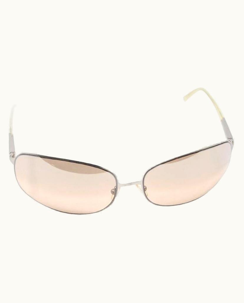Prada Prada Rectangular Sport Spr 50e Large Metal Sunglasses
