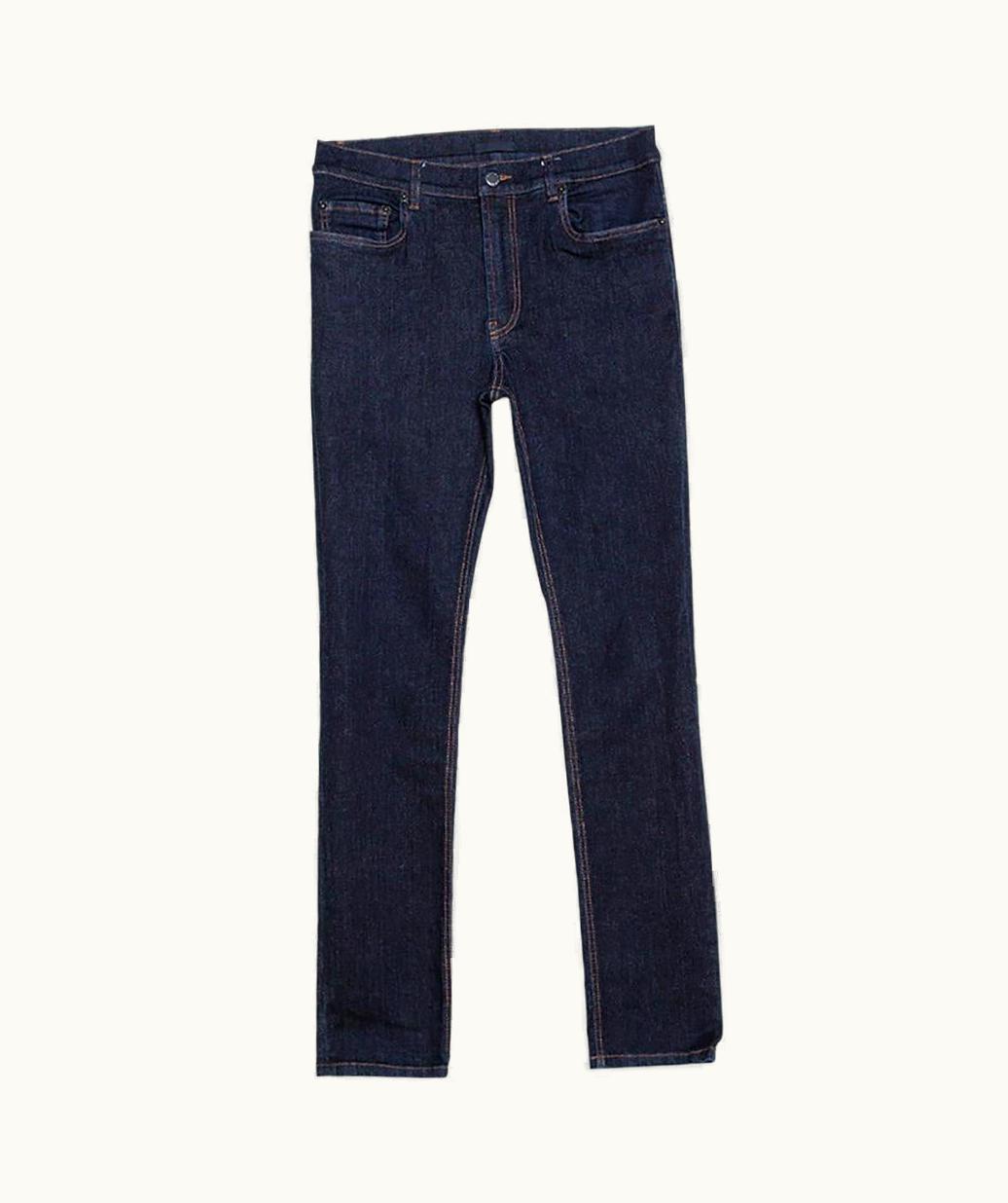 Prada Prada Navy Blue Denim Skinny Fit Jeans