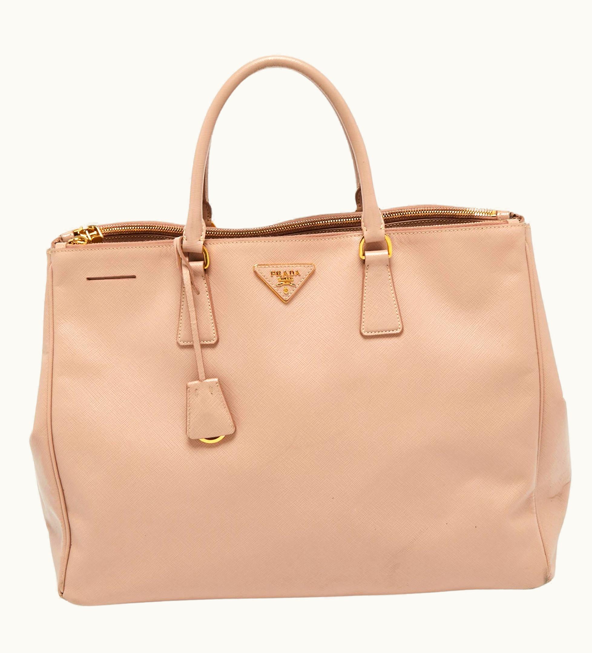 Prada Prada Pink Saffiano Lux Leather Executive Galleria Tote