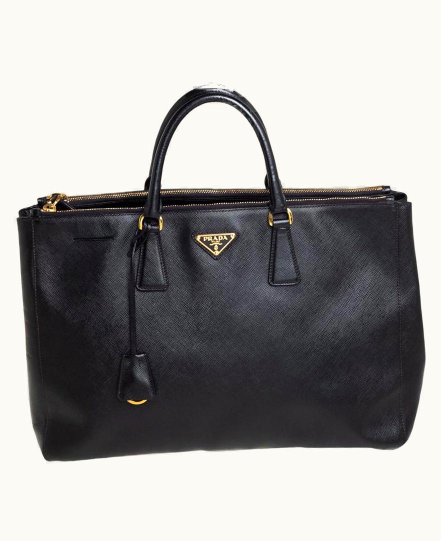 Prada Prada Black Saffiano Lux Leather Large Galleria Tote UZ0616419