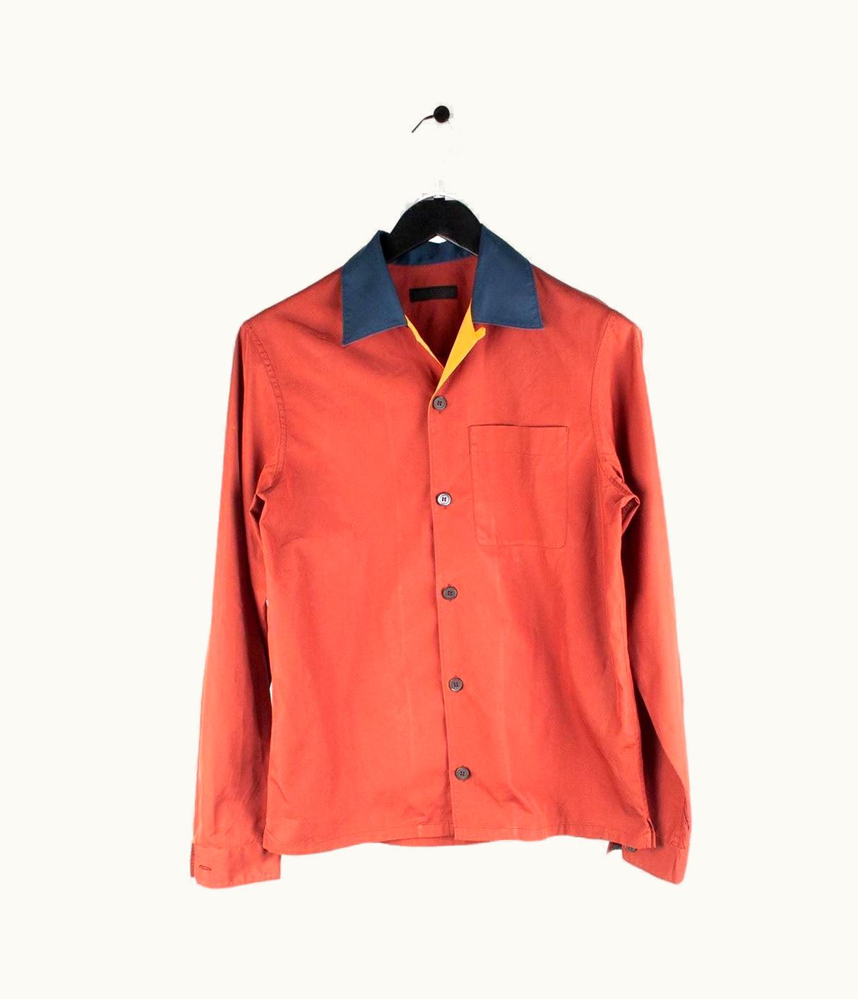 Prada Prada Button-Up Men Casual Shirt S/Sm