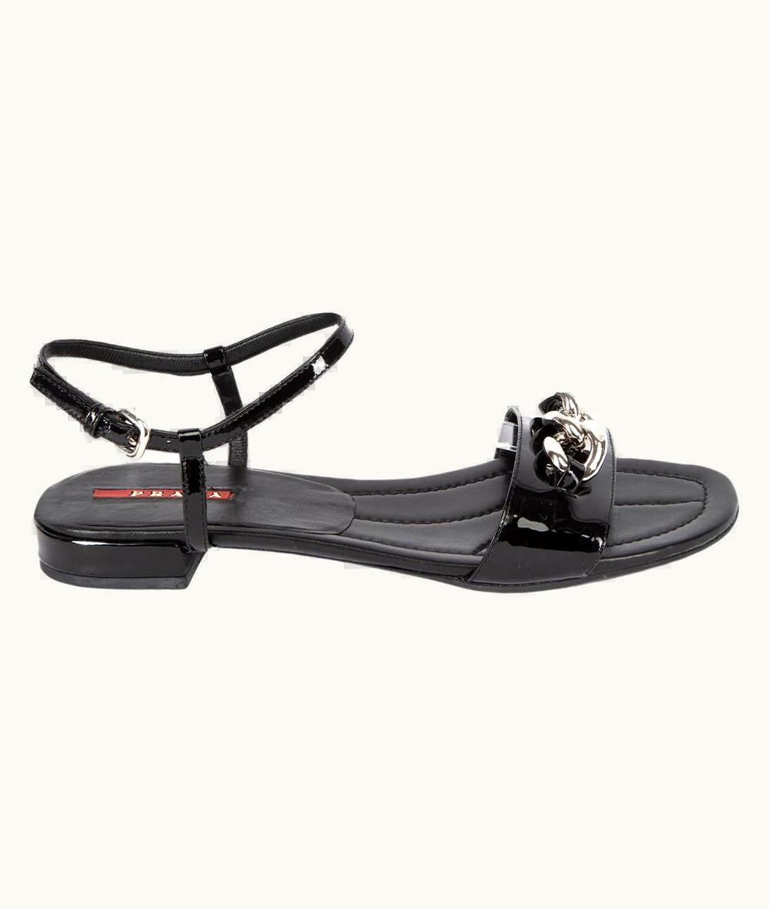 Prada Prada Women' Strappy Sandals With Chain Design