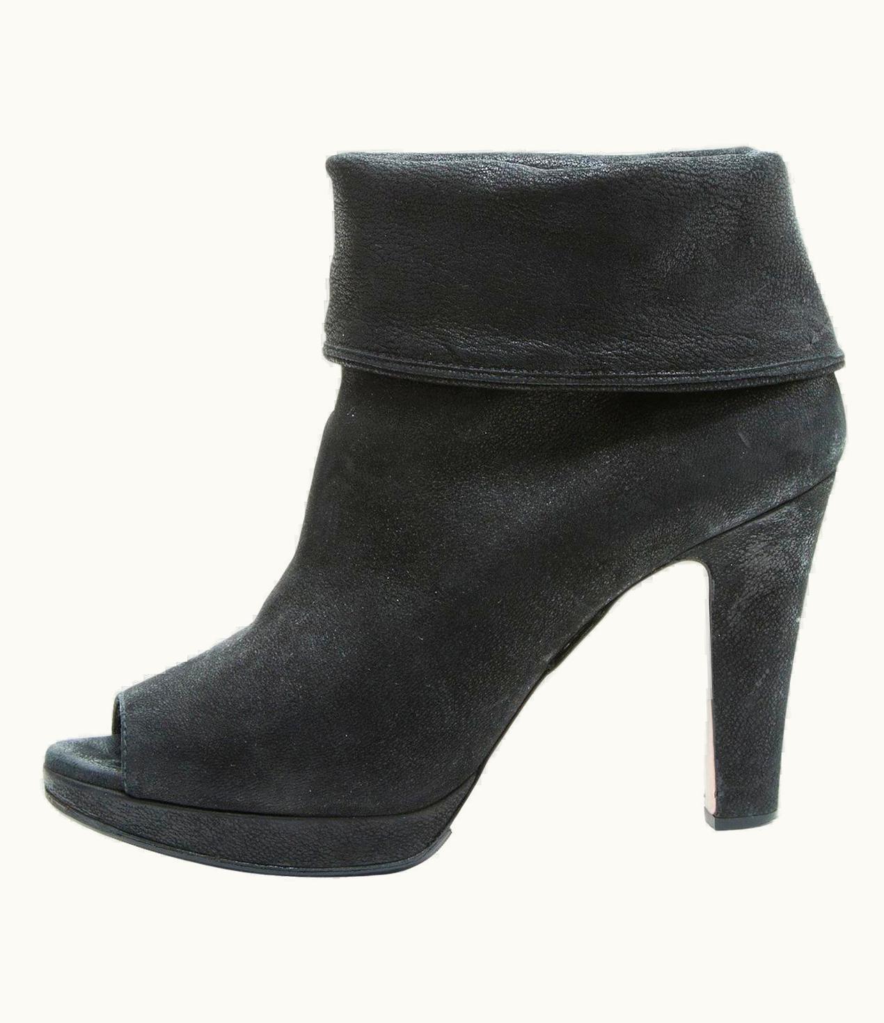 Prada Prada Boots In Black Grained Leather