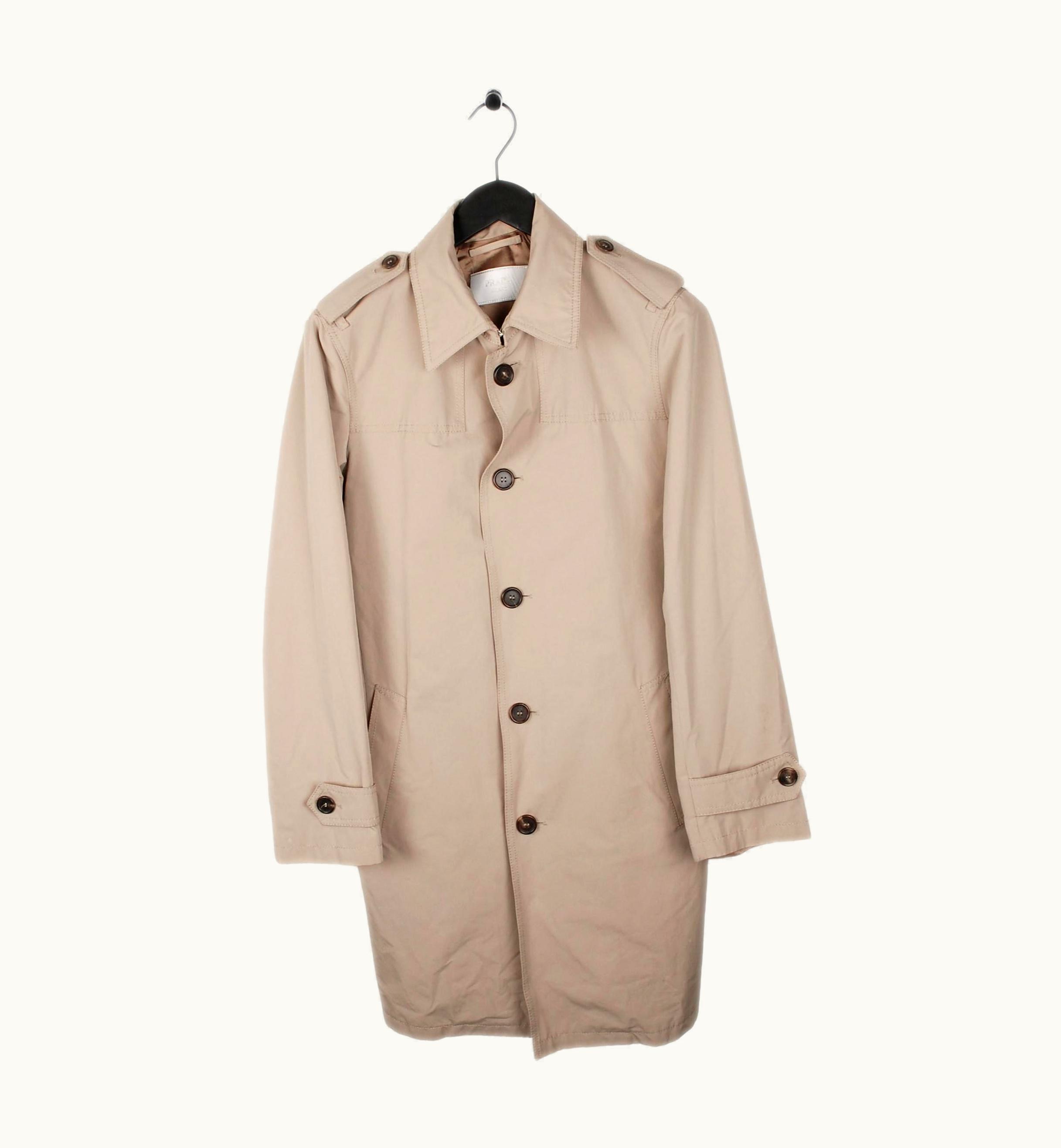 Prada Prada Trench Belted Men Coat 8it(m)