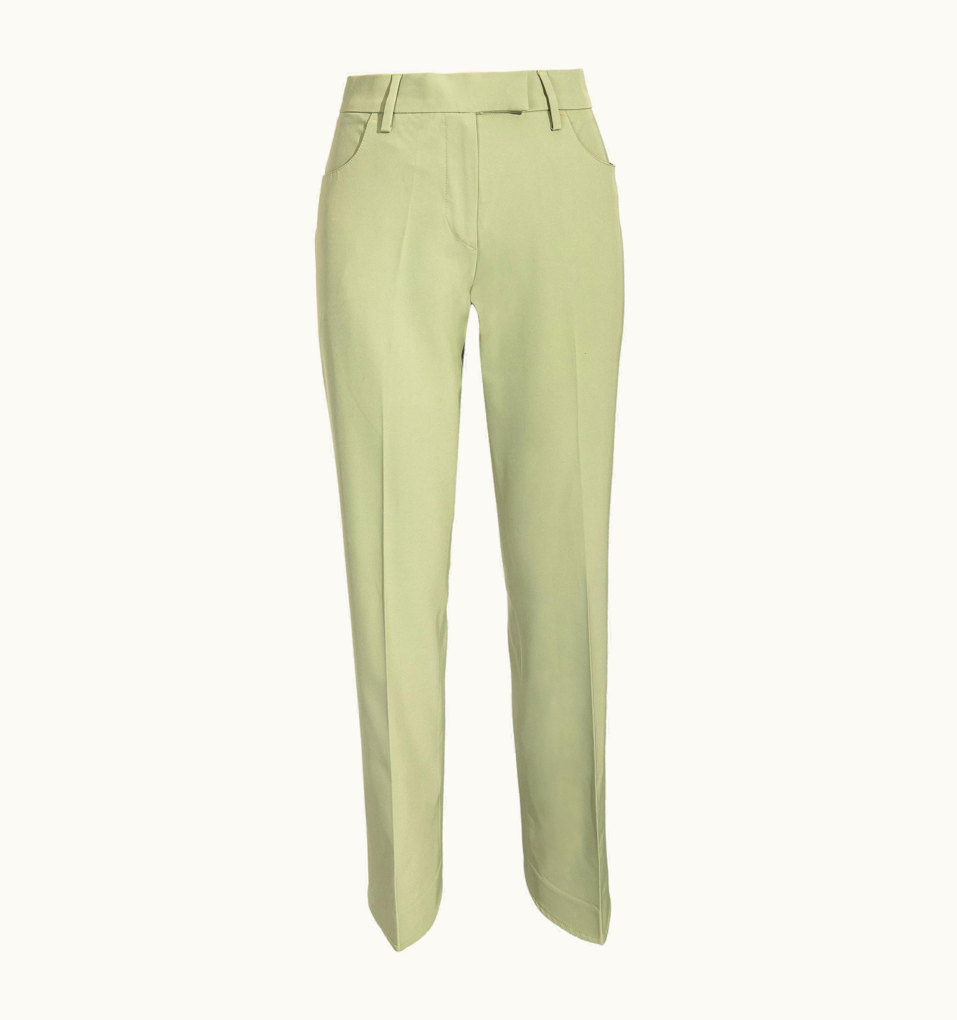 Prada S/S 1996 Prada By Miuccia Prada Light Green Trousers
