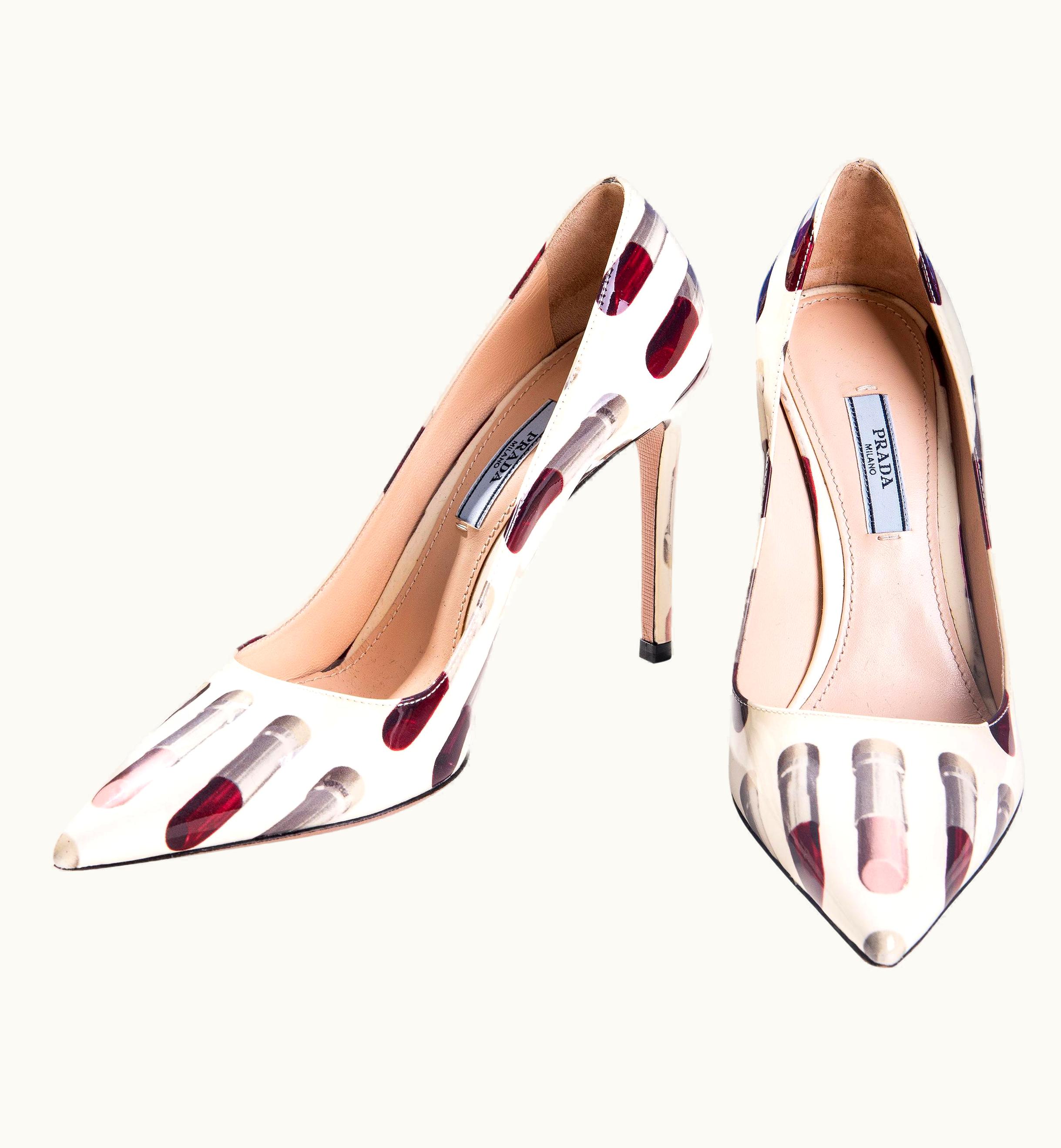 Prada S/S 2000 Prada By Miuccia Prada Lipstick Heels