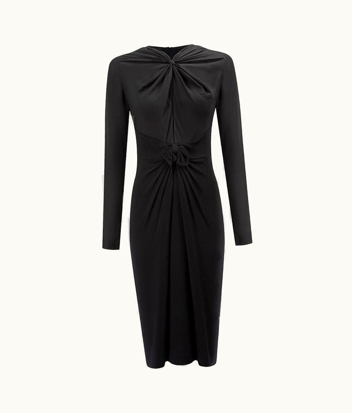 Proenza Schouler Women' Black Gathered Cut Out Accent Dress
