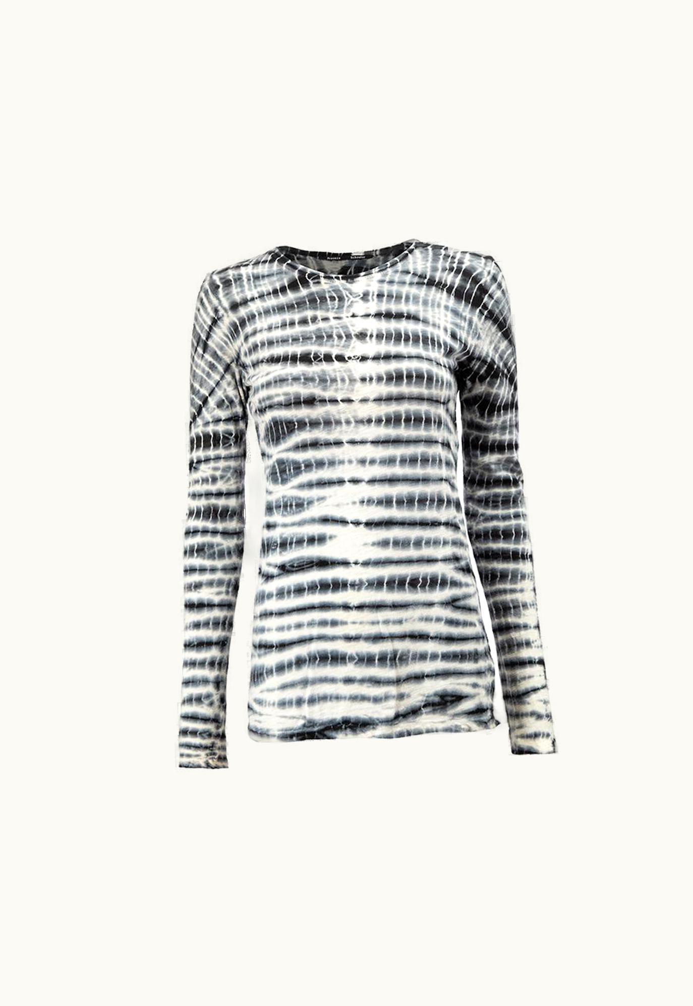 Proenza Schouler Women' Navy Tie Dye Long Sleeve Top