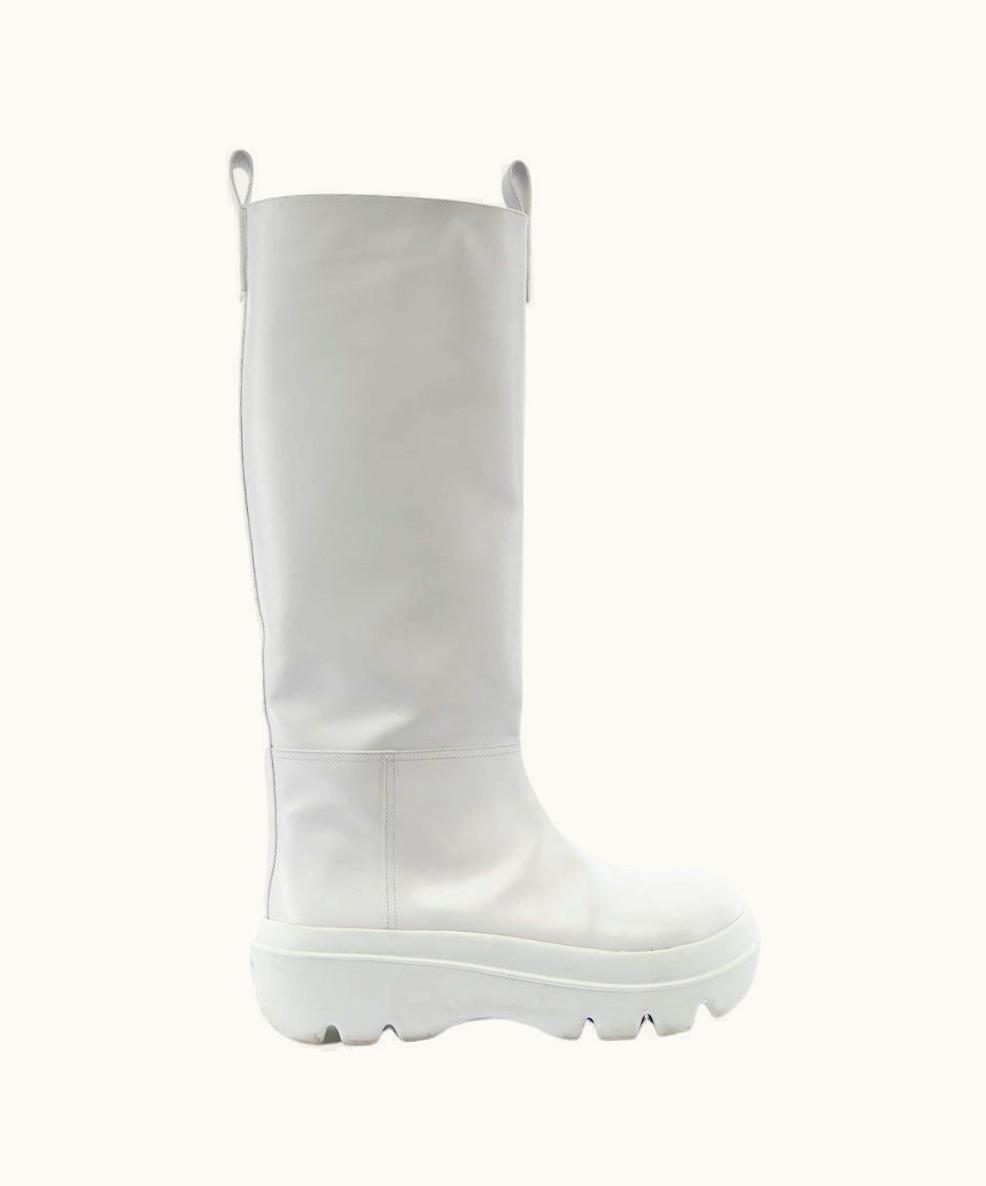 Proenza Schouler Women' Storm White Knee High Leather Boots