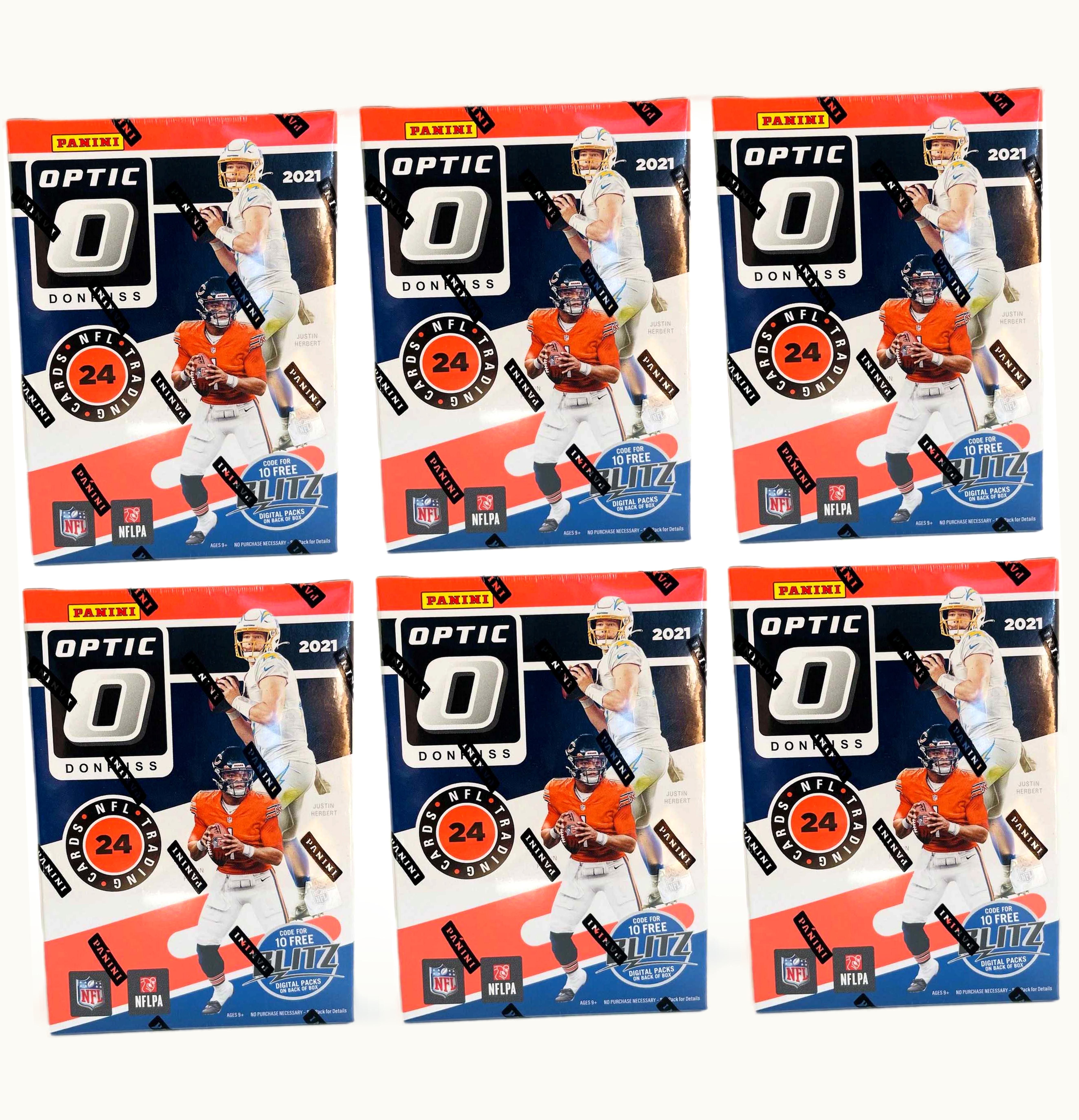 Panini 2021 Panini Donruss Optic Football Blaster Box Pink Parallels 6x Lot