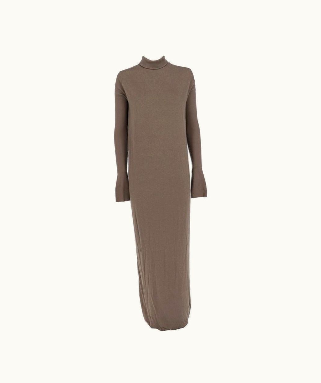 Rick Owens 2000s Rick Owens Dark Grey Knitwear Long Dress