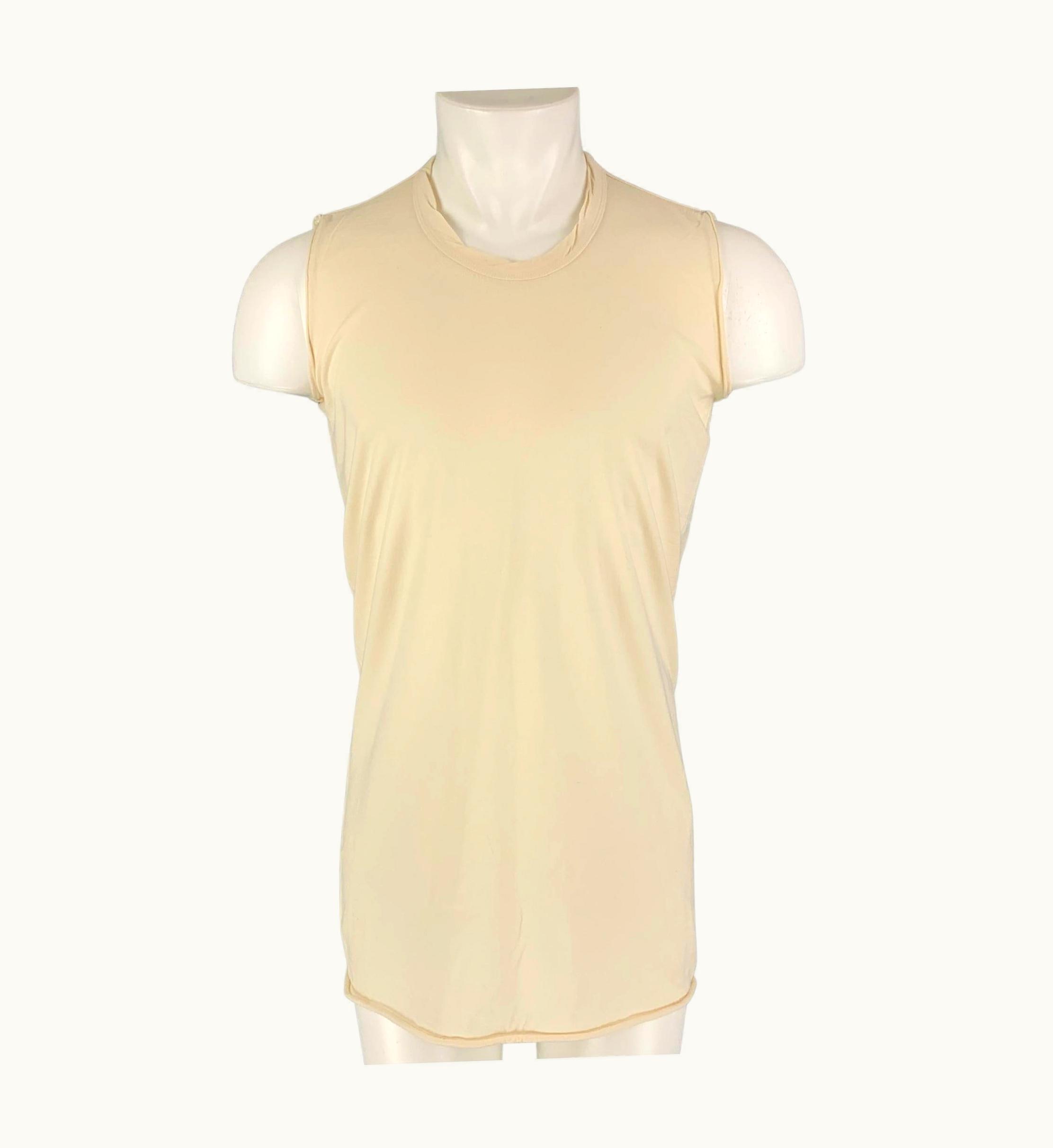 Rick Owens Sphinx AW 15 Beige Sleeveless T-shirt