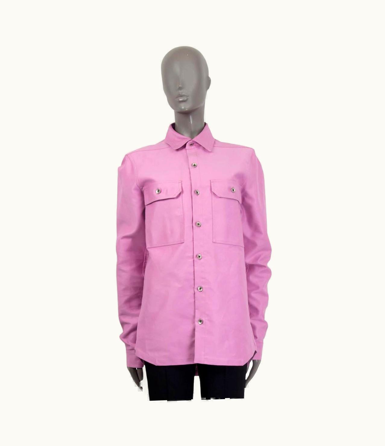 Rick Owens Rick Ownes Lilac Cotton Oversized Outtershirt Jacket